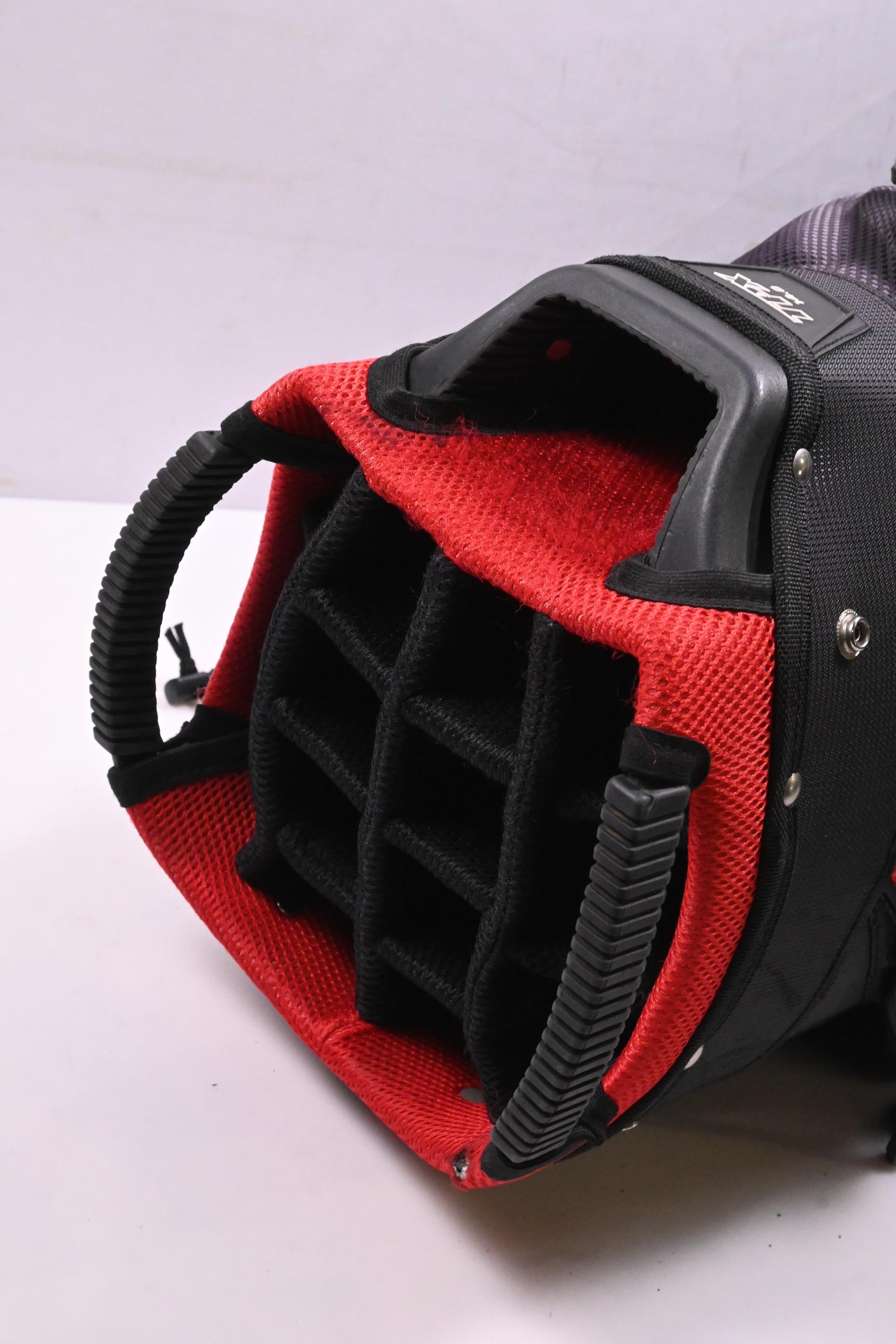 Power Bilt TPX 14.0 Cart Bag / 15-Way Divider / Black & Red