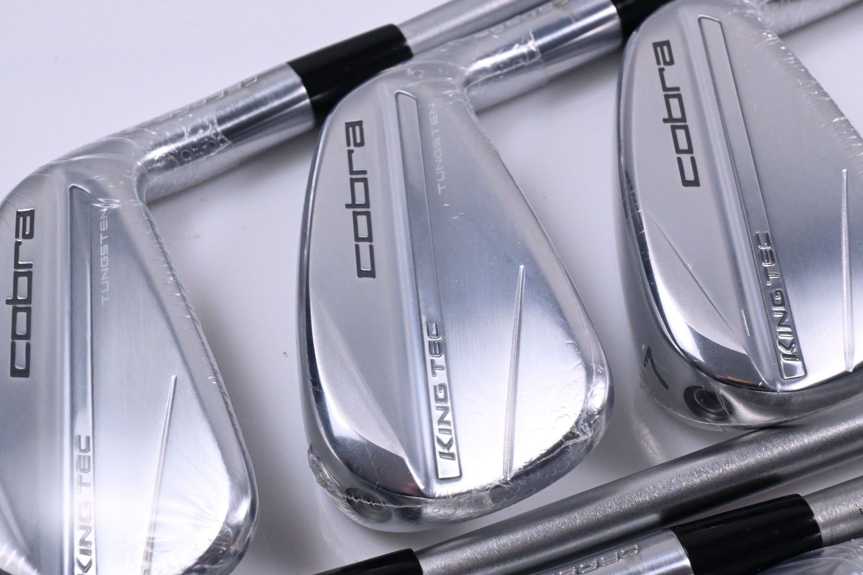 Cobra King Tec 2025 Irons / 5-PW+GW / Stiff Flex KBS Tour C-Taper 110 Shafts