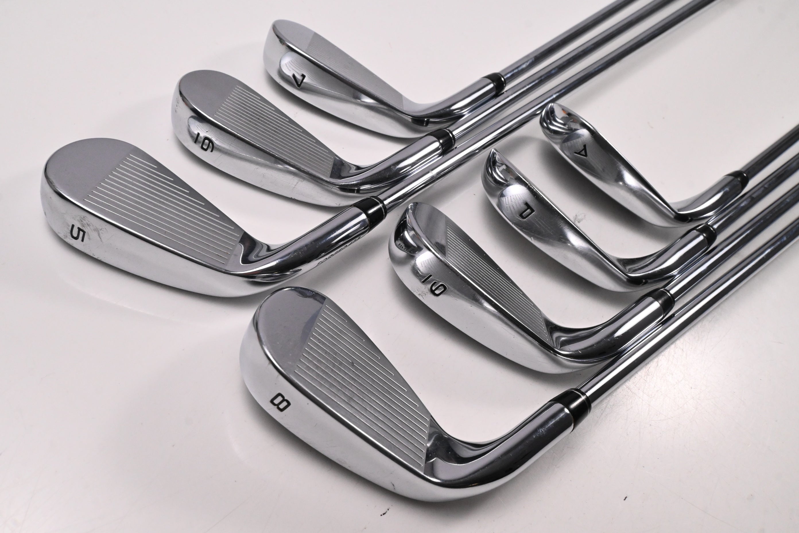 Callaway Paradym X Irons / 5-PW+AW / Stiff Flex Rifle Tour Flighted 105 Shafts