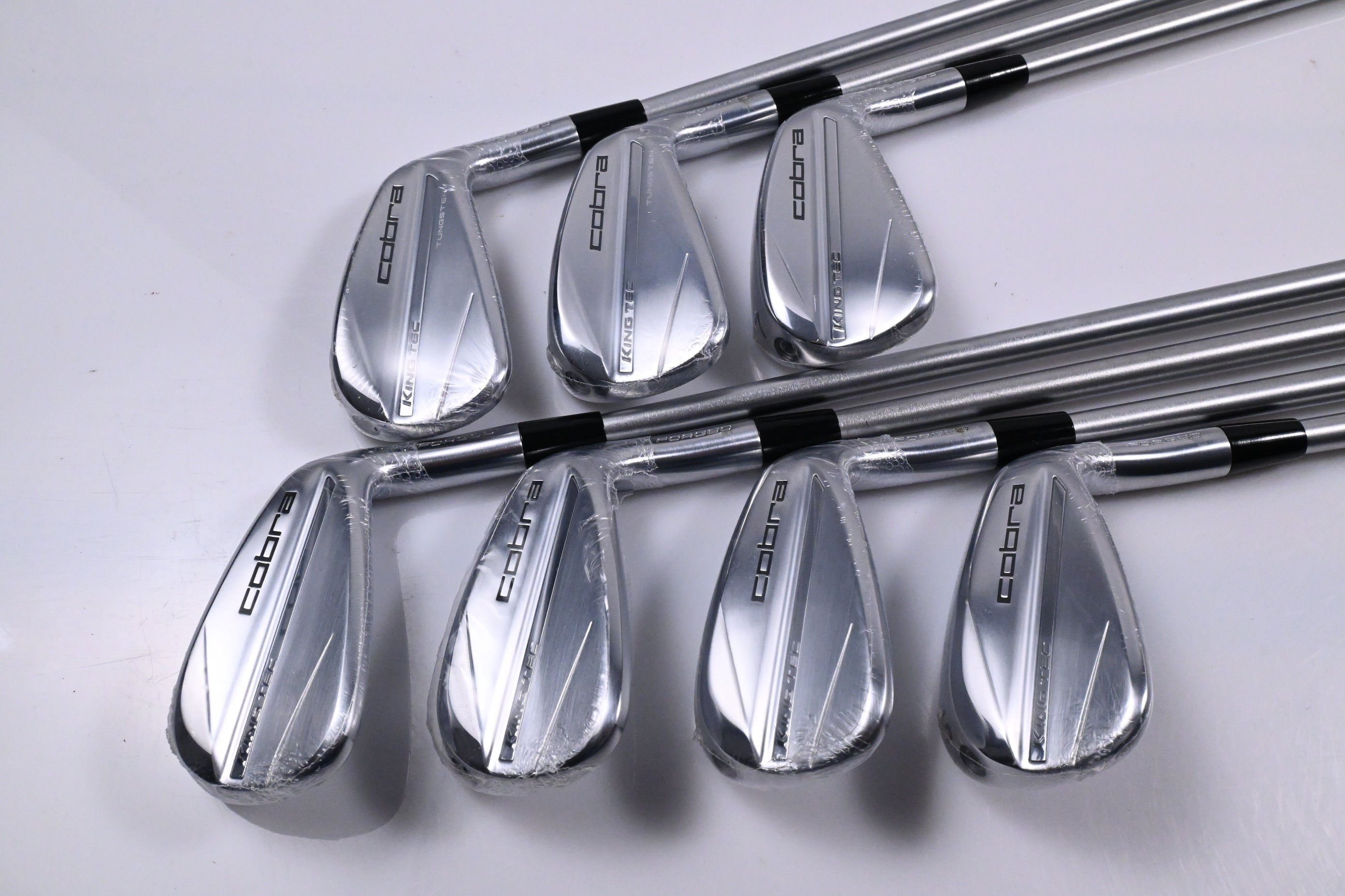 Cobra King Tec 2025 Irons / 5-PW+GW / Stiff Flex KBS Tour C-Taper 110 Shafts