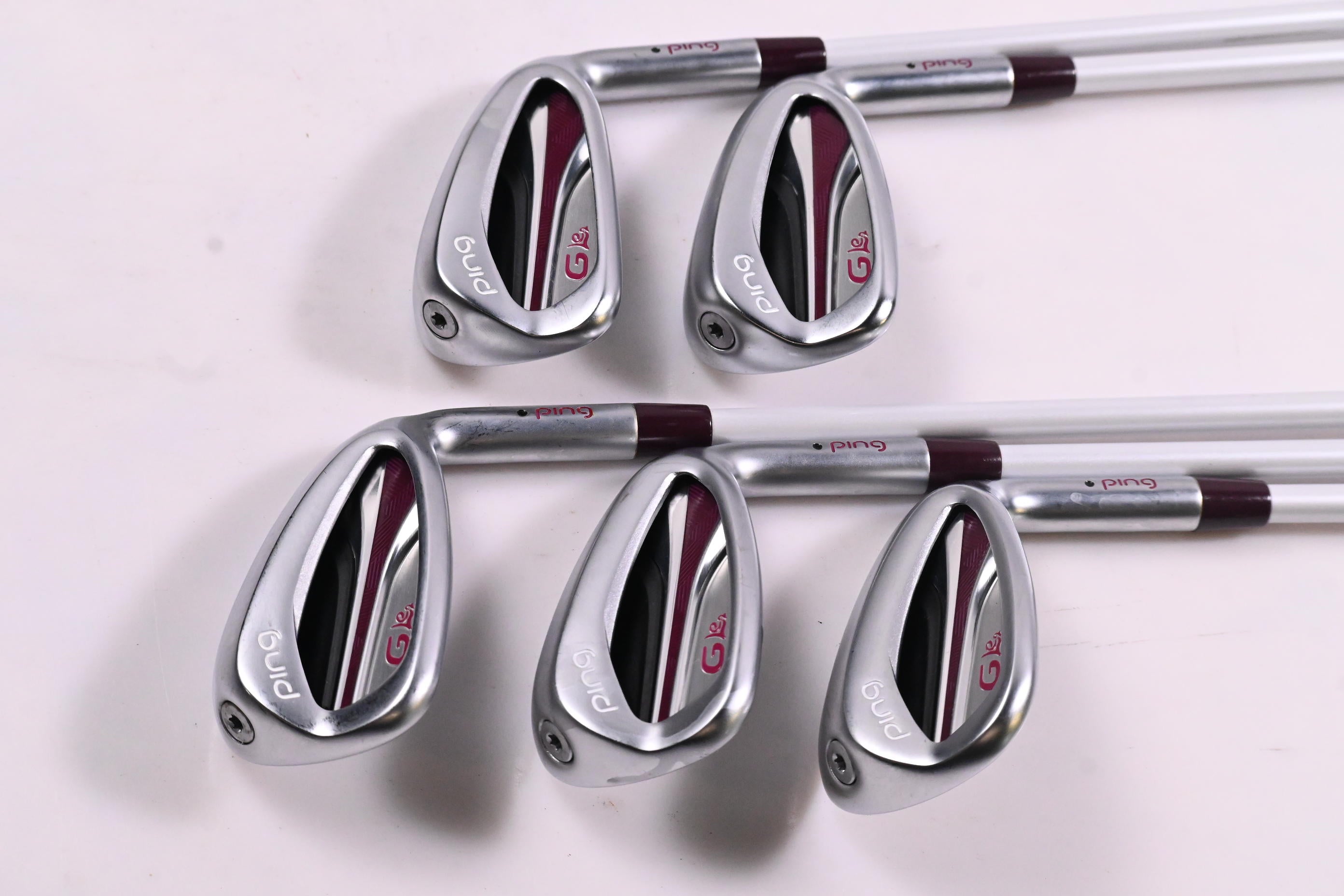 Ladies Ping G Le2 Irons / 7-PW+SW / Black Dot / Ladies Flex Ping ULT 240 Shafts