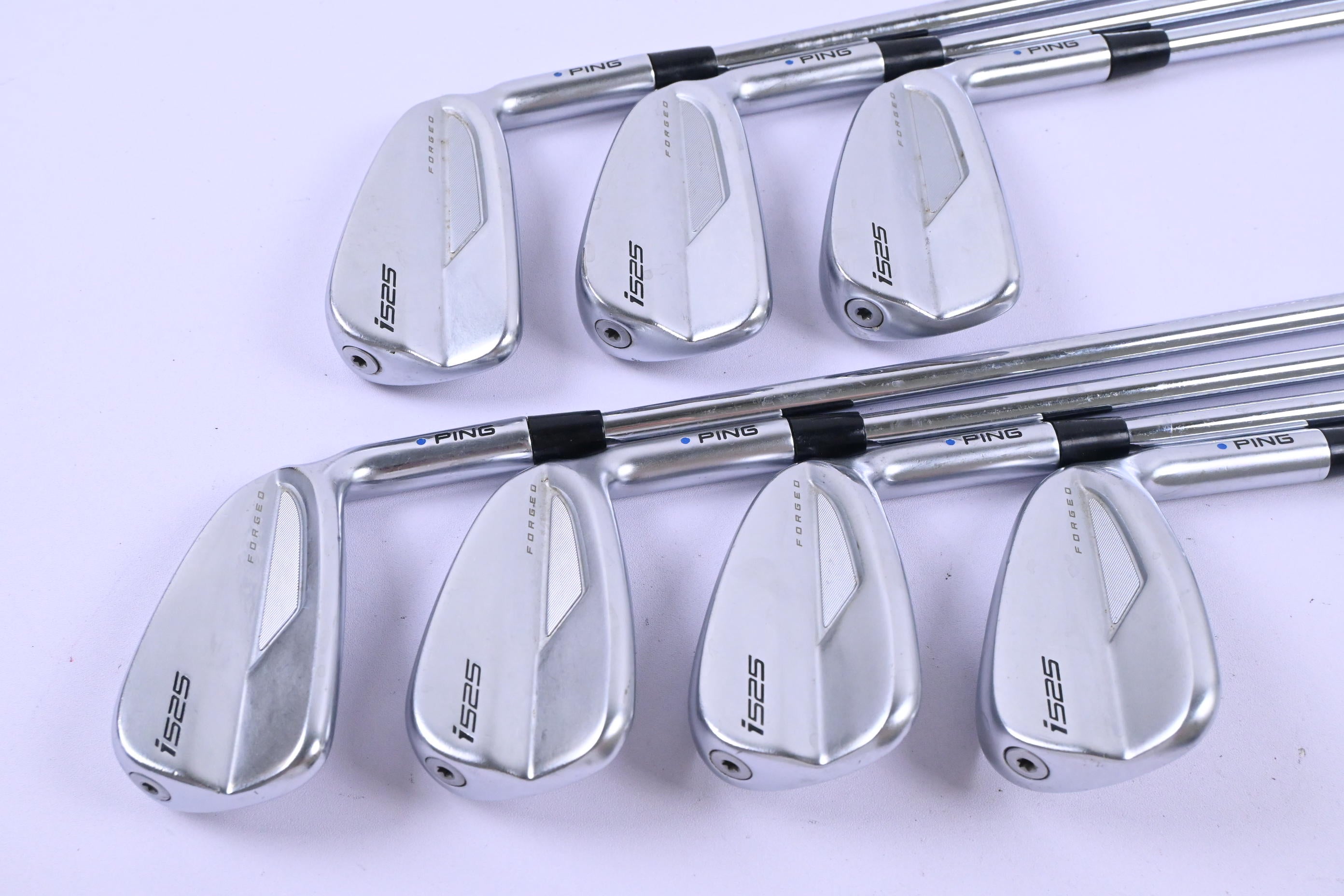 Ping i525 Irons / 4-PW / Blue Dot / Stiff Flex Ping AWT 2.0 Shafts
