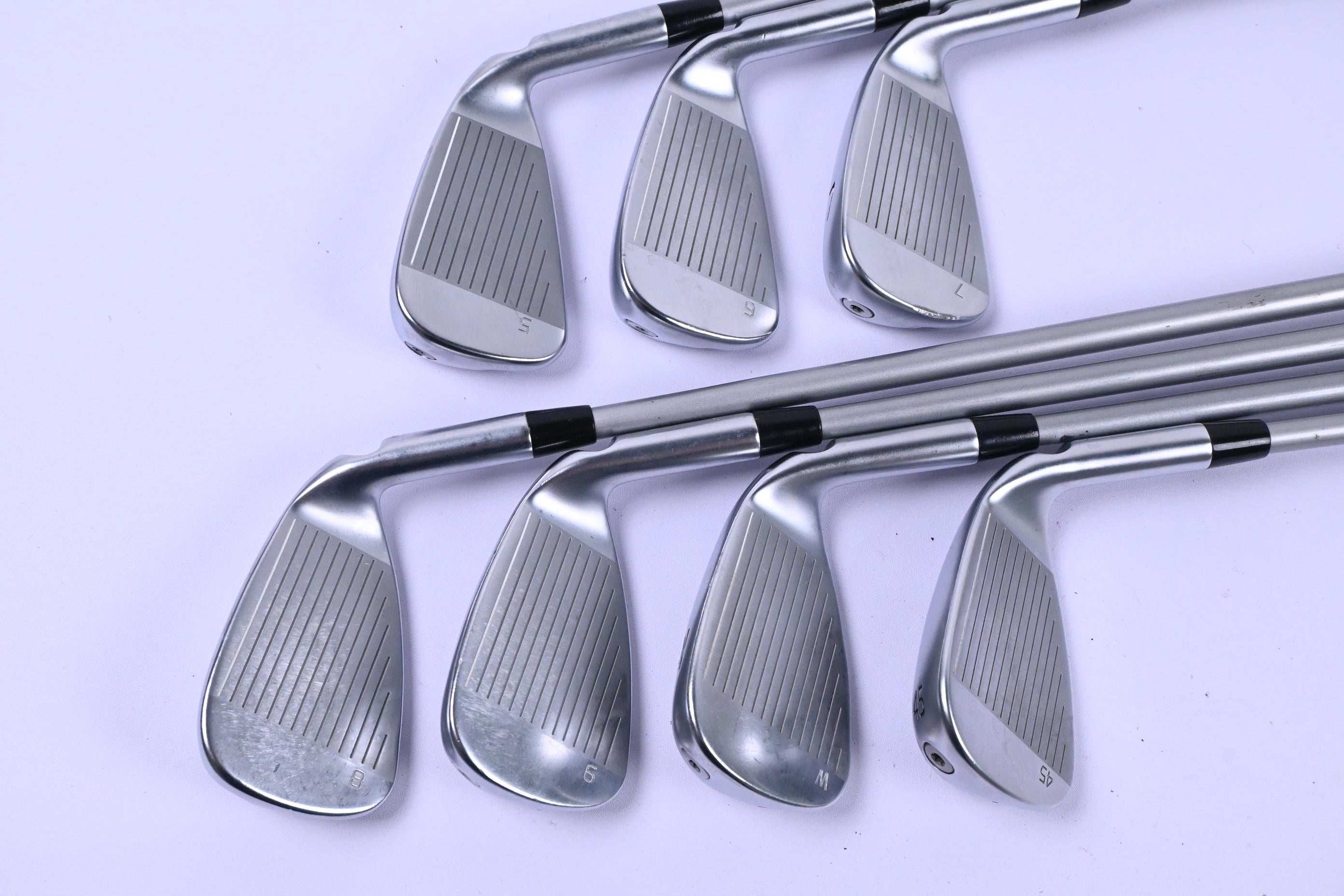 Left Hand Ping G430 Irons / 5-PW+GW / Black Dot / Senior Flex Alta Quick 45