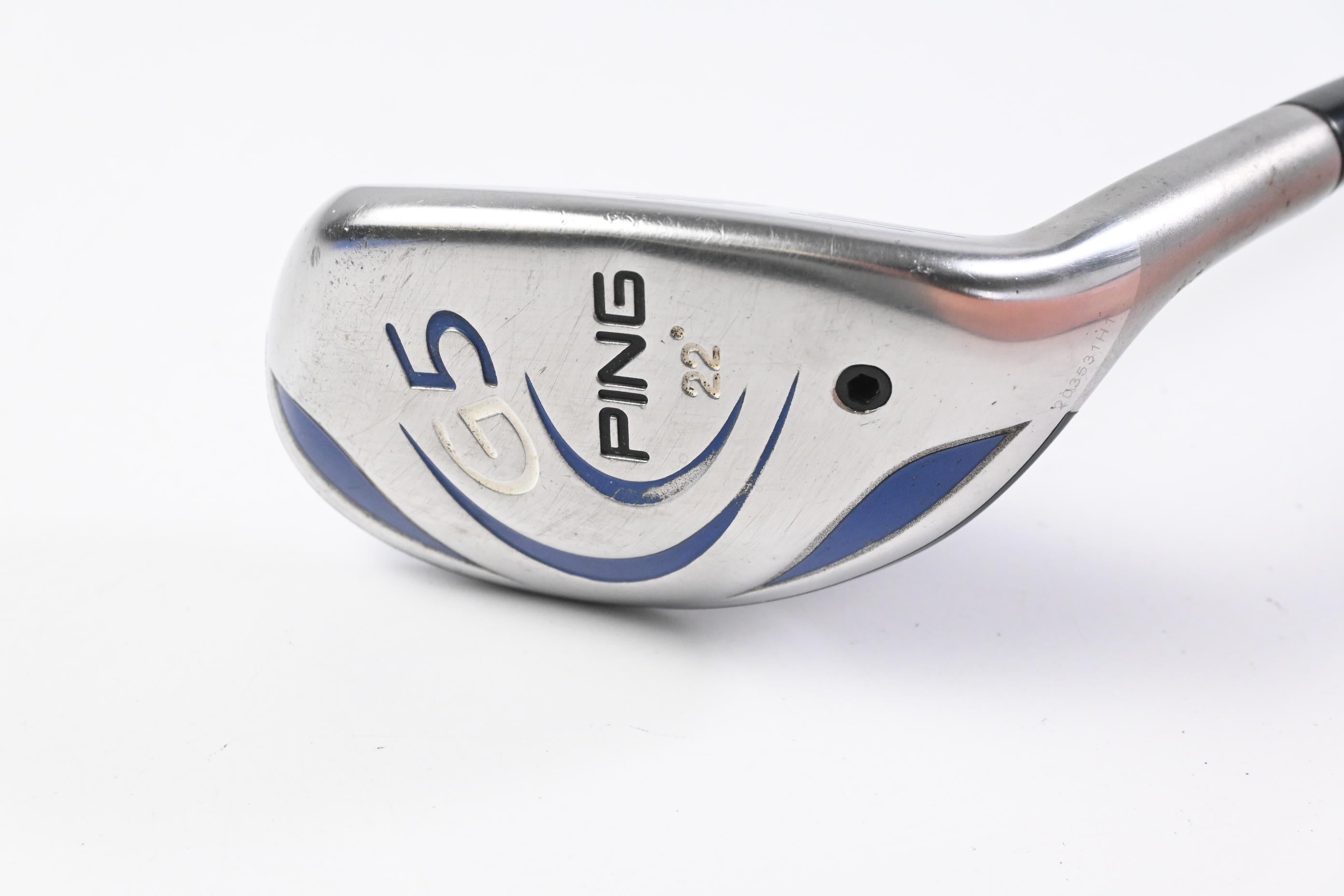 Ping G5 #4 Hybrid / 22 Degree / Regular Flex Pro Launch Blue Shaft