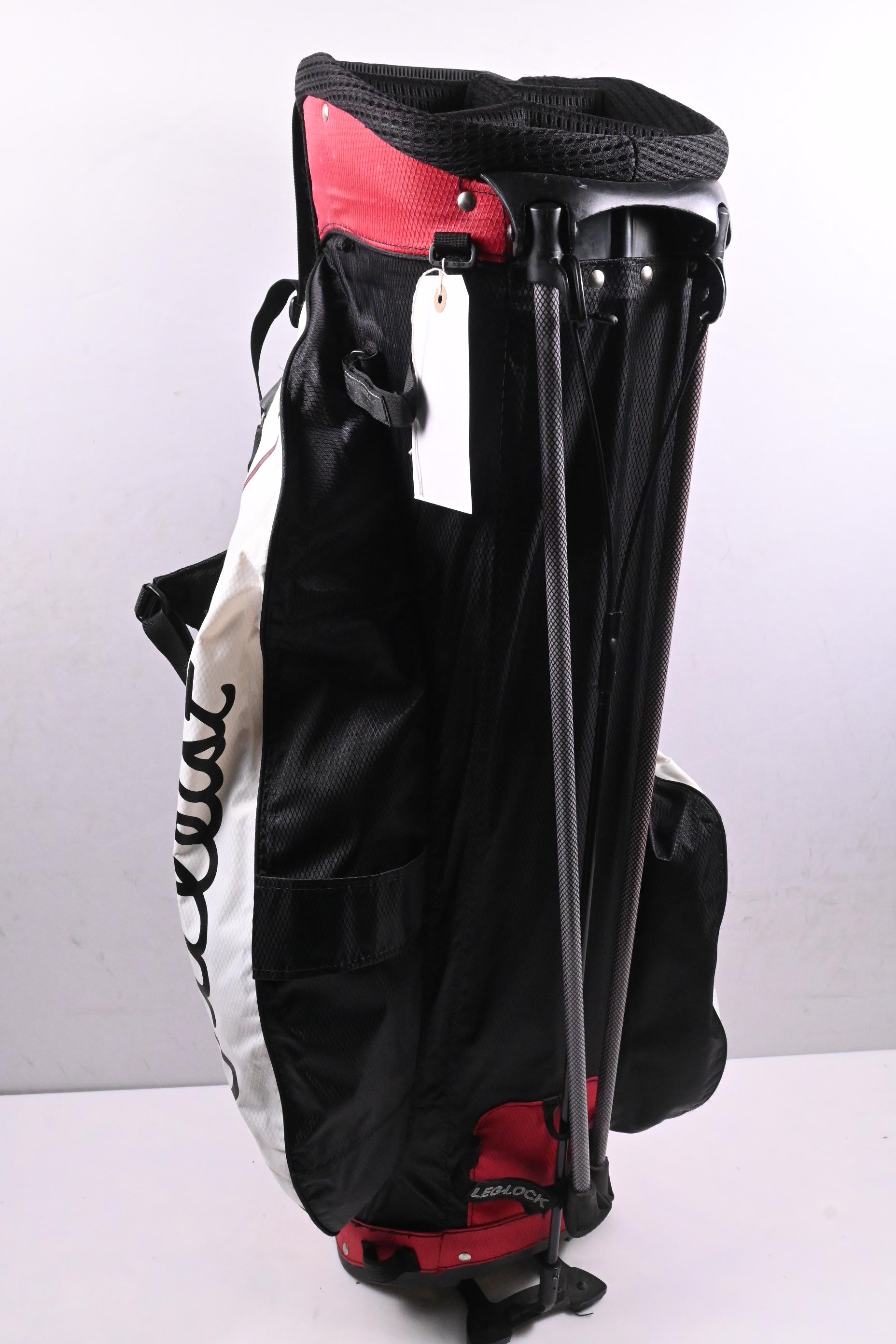 Titleist StaDry Stand Bag / 4-Way Divider / White, Black & Red