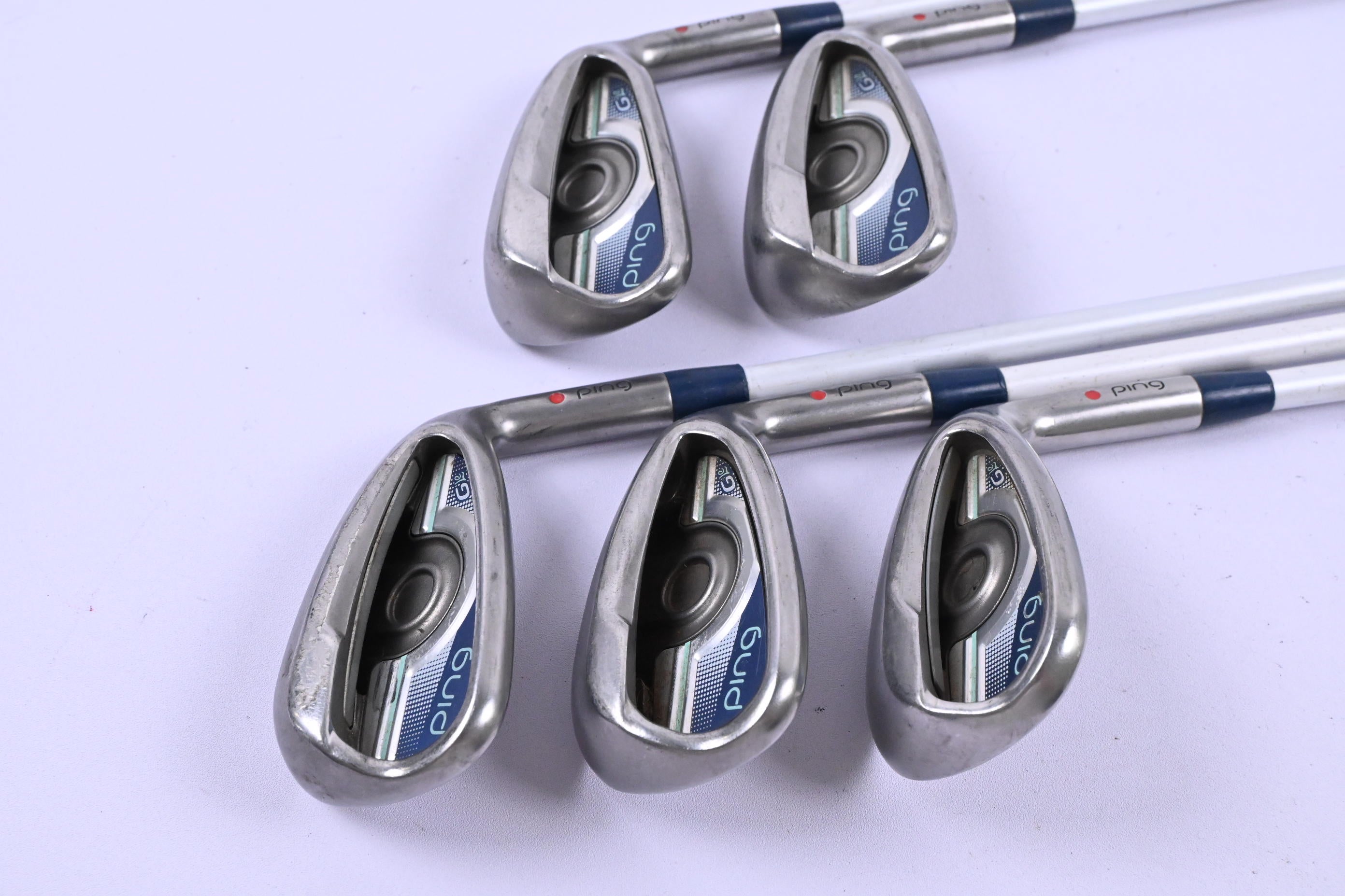 Ladies Ping G Le Irons / 7-SW / Red Dot / Ladies Flex Ping ULT 230 Shafts