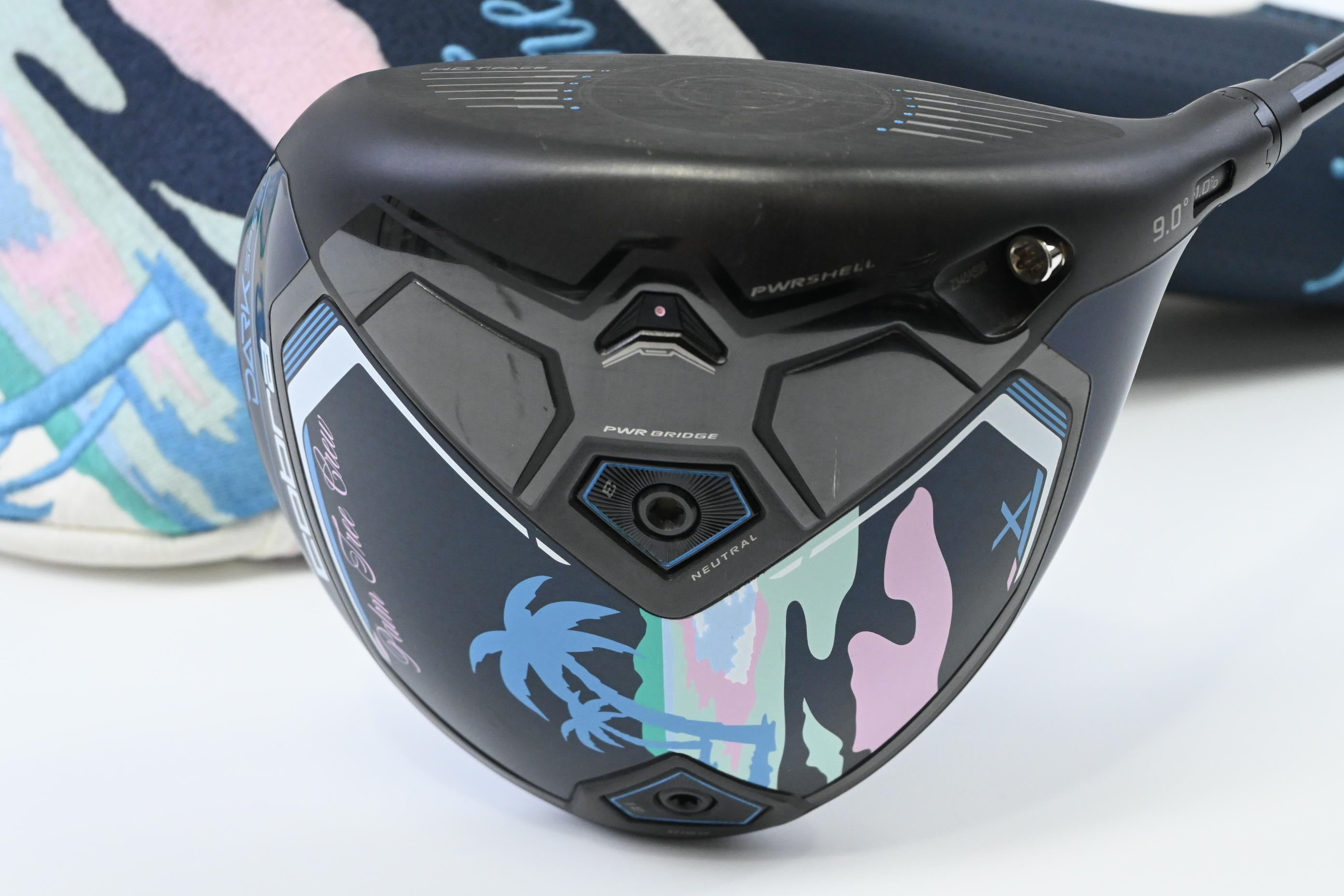 Cobra Darkspeed X Palm Tree Crew Driver / 9 Degree / Stiff Flex HZRDUS 60 Shaft
