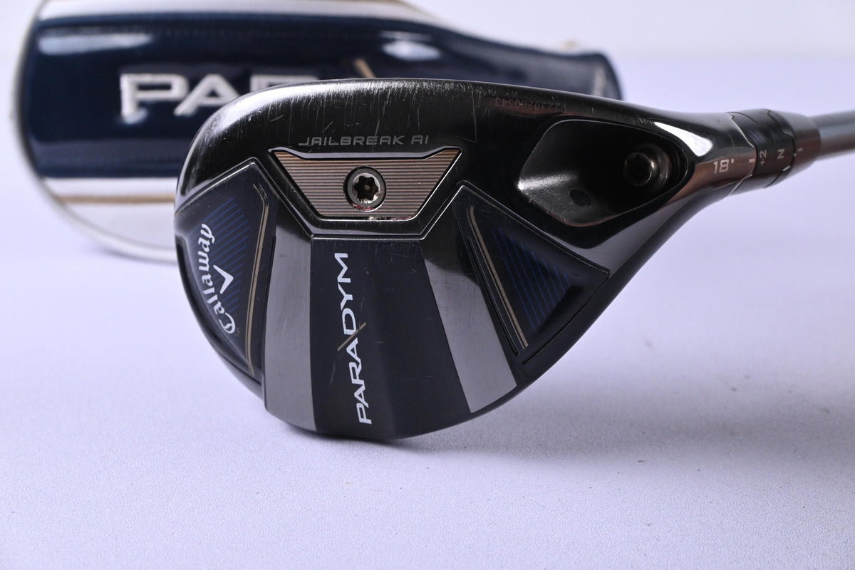 Callaway Paradym #3 Hybrid / 18 Degree / Regular Flex HZRDUS Gen4 Silver 65