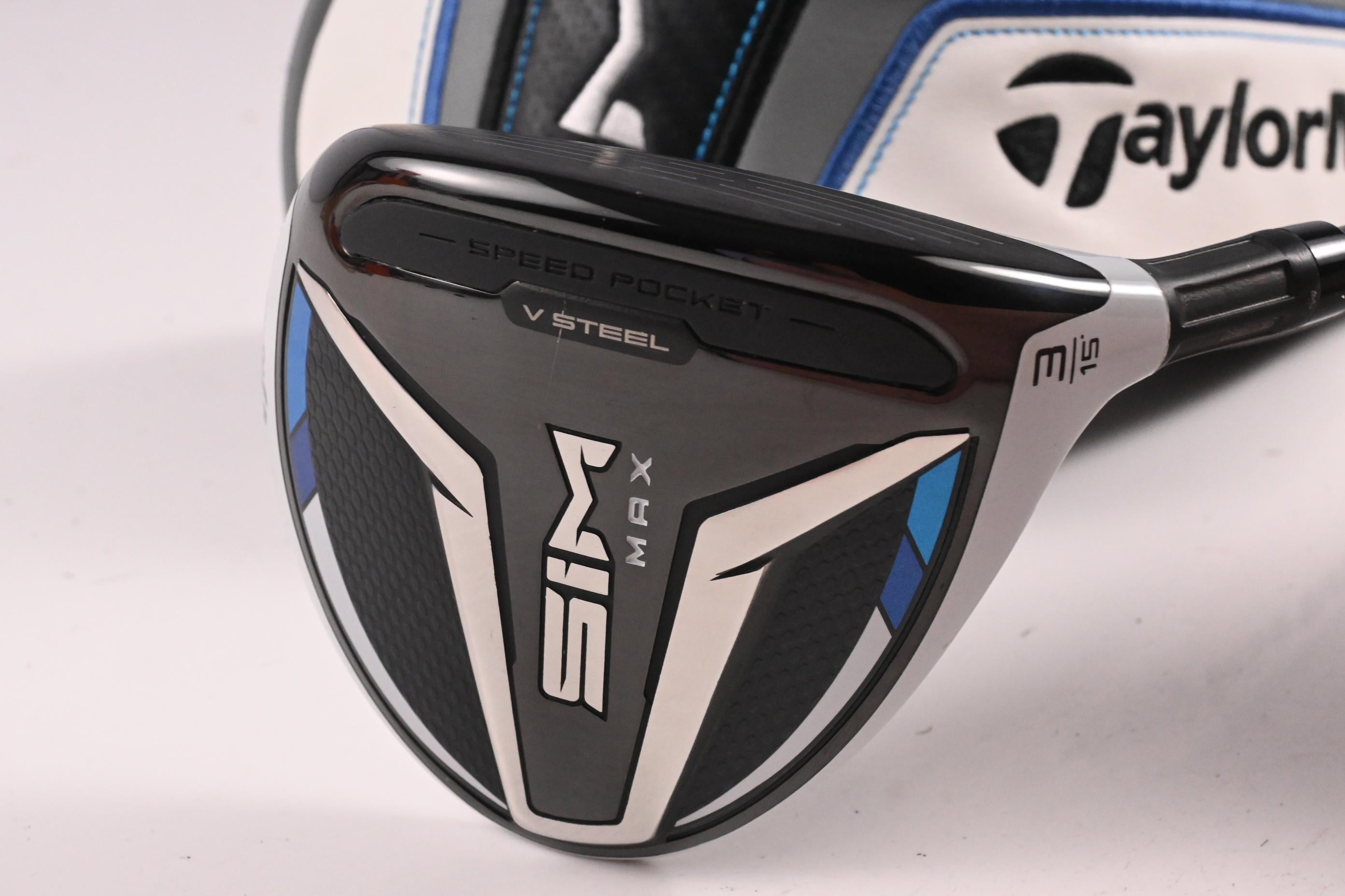 Taylormade SIM Max #3 Wood / 15 Degree / Stiff Flex Ventus Blue 6 Shaft