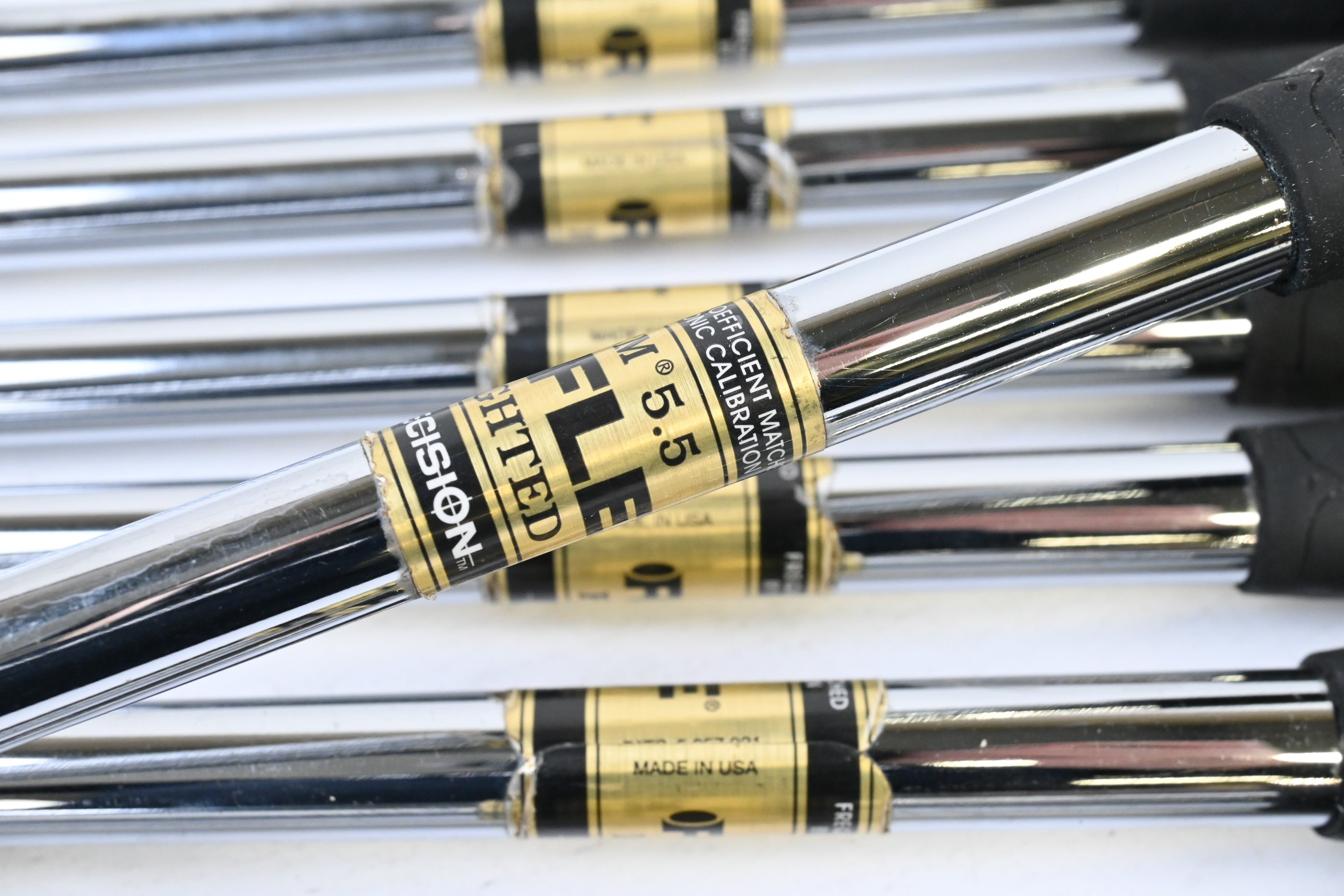 Taylormade RAC LT Irons / 3-PW / Regular+ Flex FCM Rifle Flighted Shafts