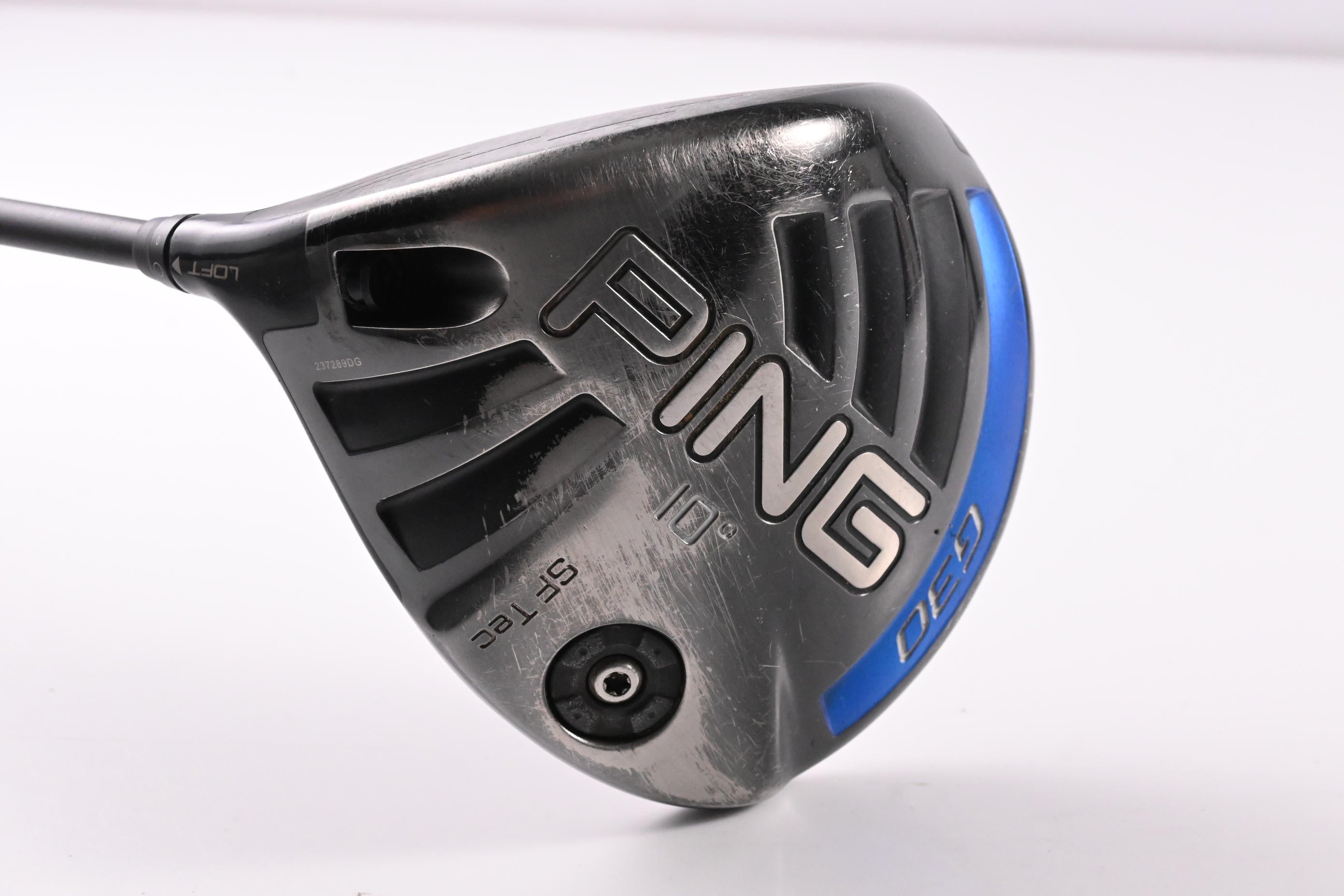 Left Hand Ping G30 SF Tec Driver / 10 Degree / Stiff Flex Aldila Rogue White 60