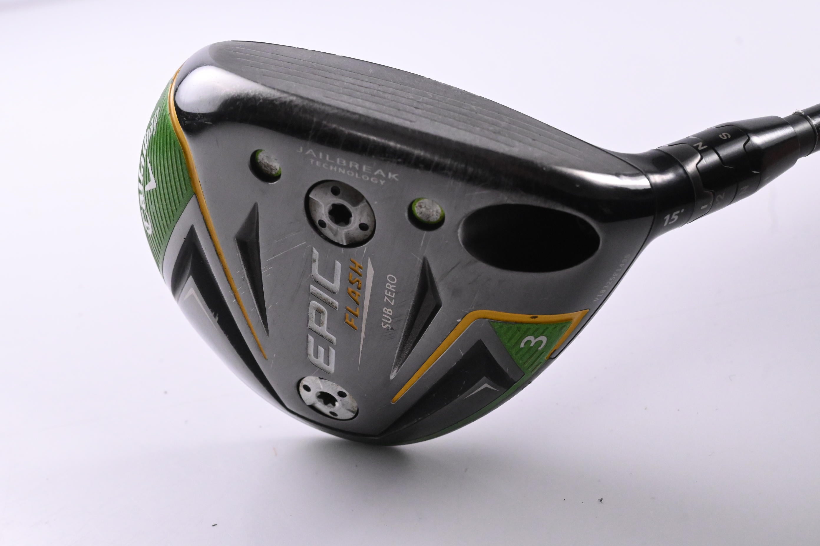 Callaway Epic Flash #3 Wood / 15 Degree / Stiff Flex HZRDUS Smoke Black 70 Shaft