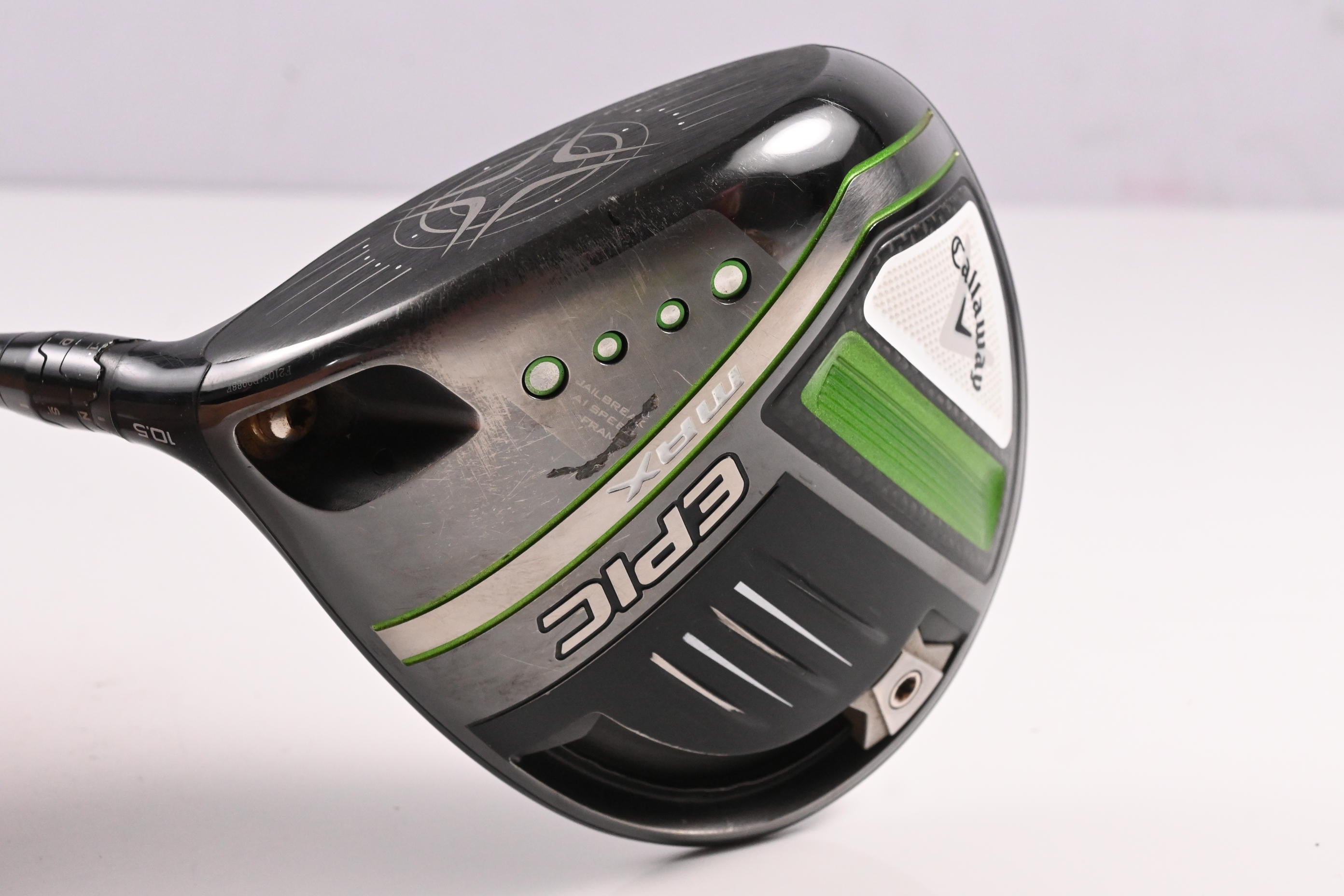 Left Hand Callaway Epic Max Driver / 10.5 Degree / Regular Flex VA VYLYN 55