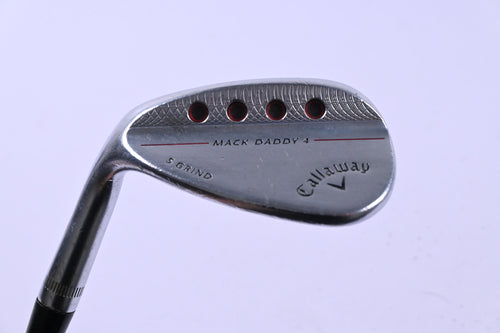 Left Hand Callaway Mack Daddy 4 Gap Wedge / 52 Degree / Stiff Flex Dynamic Gold