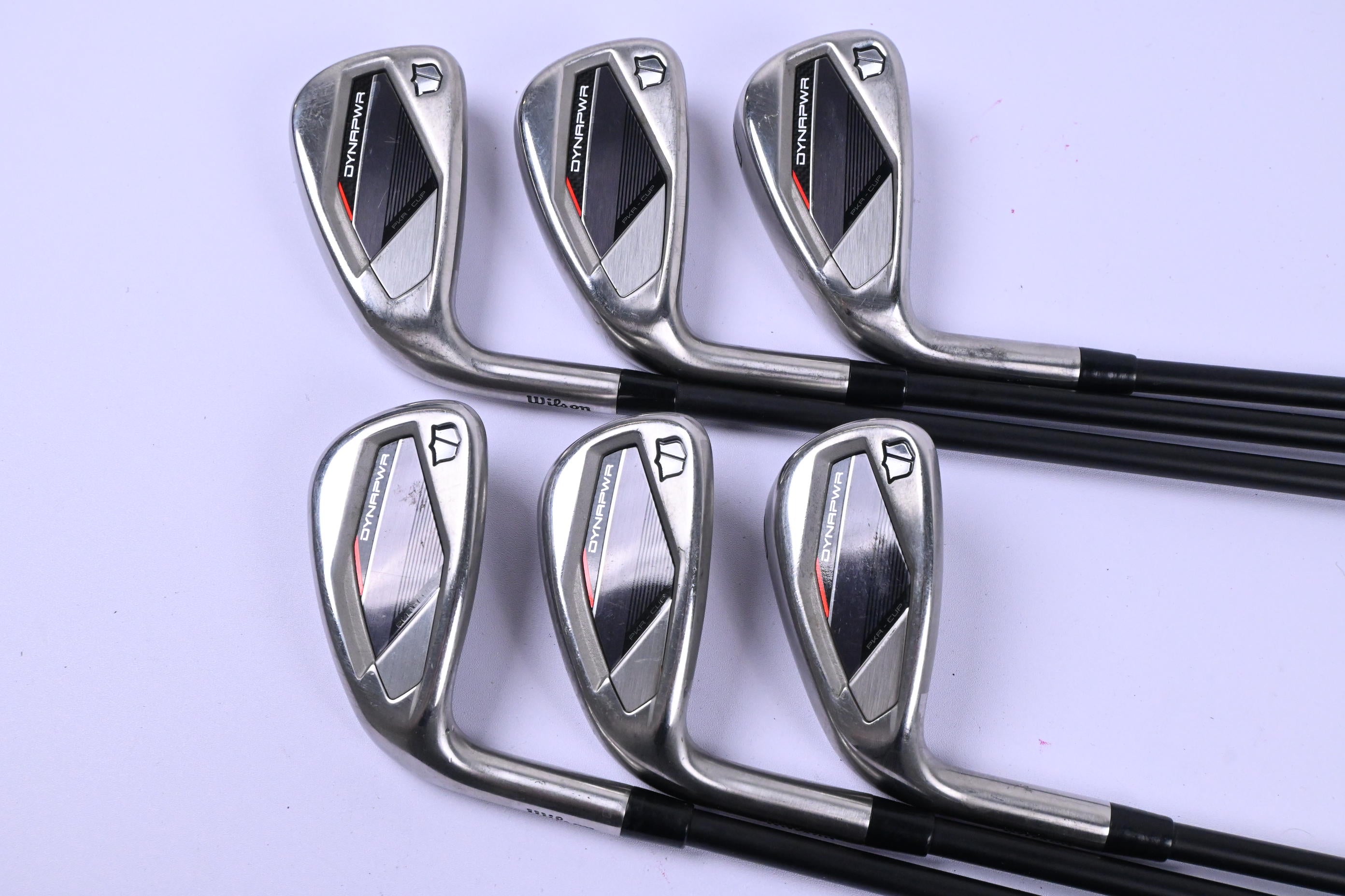 Left Hand Wilson DYNAPWR 2025 Irons / 6-PW+GW / Senior Flex KBS Max 55 Shafts