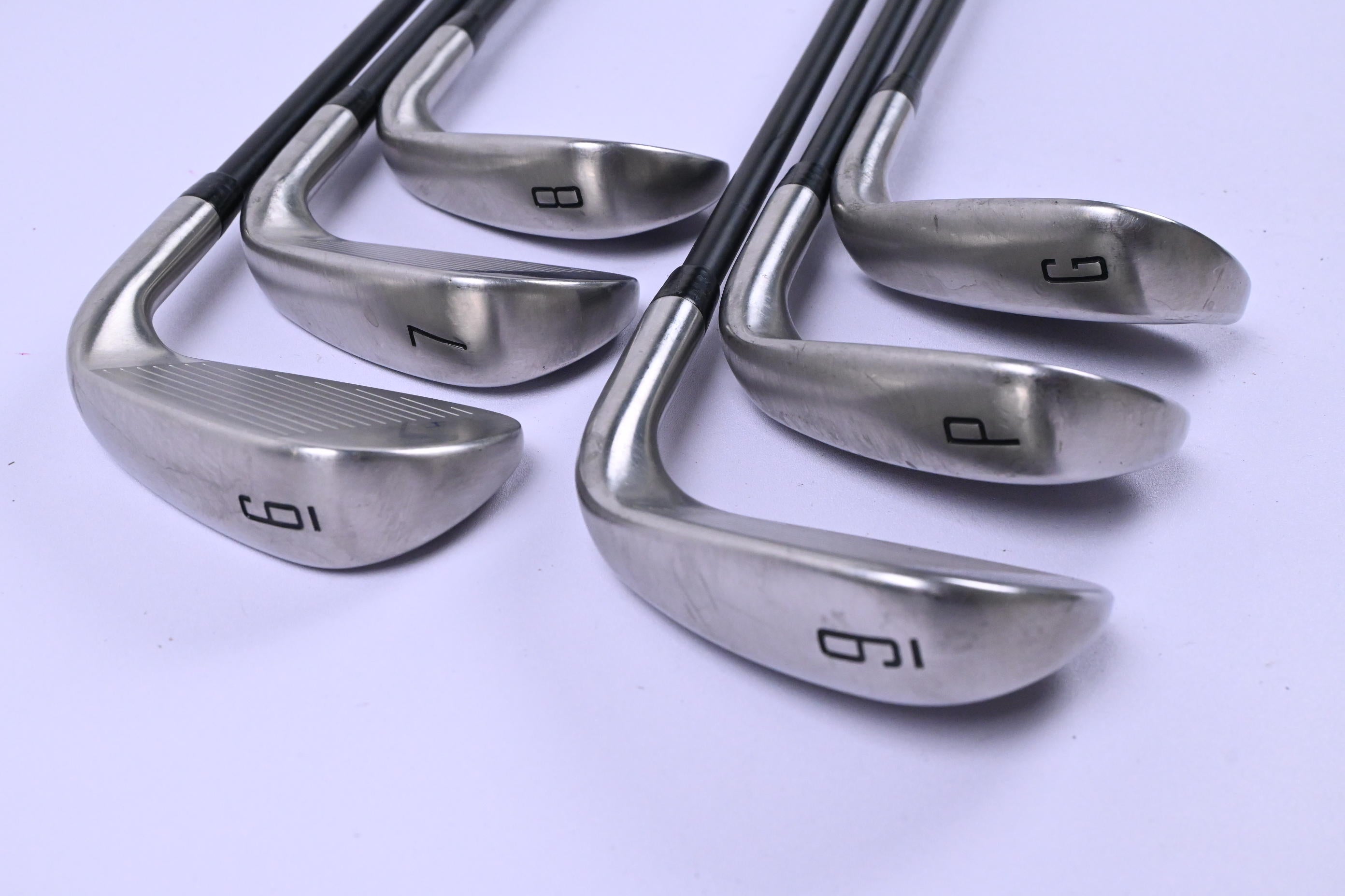Left Hand Wilson DYNAPWR 2025 Irons / 6-PW+GW / Senior Flex KBS Max 55 Shafts