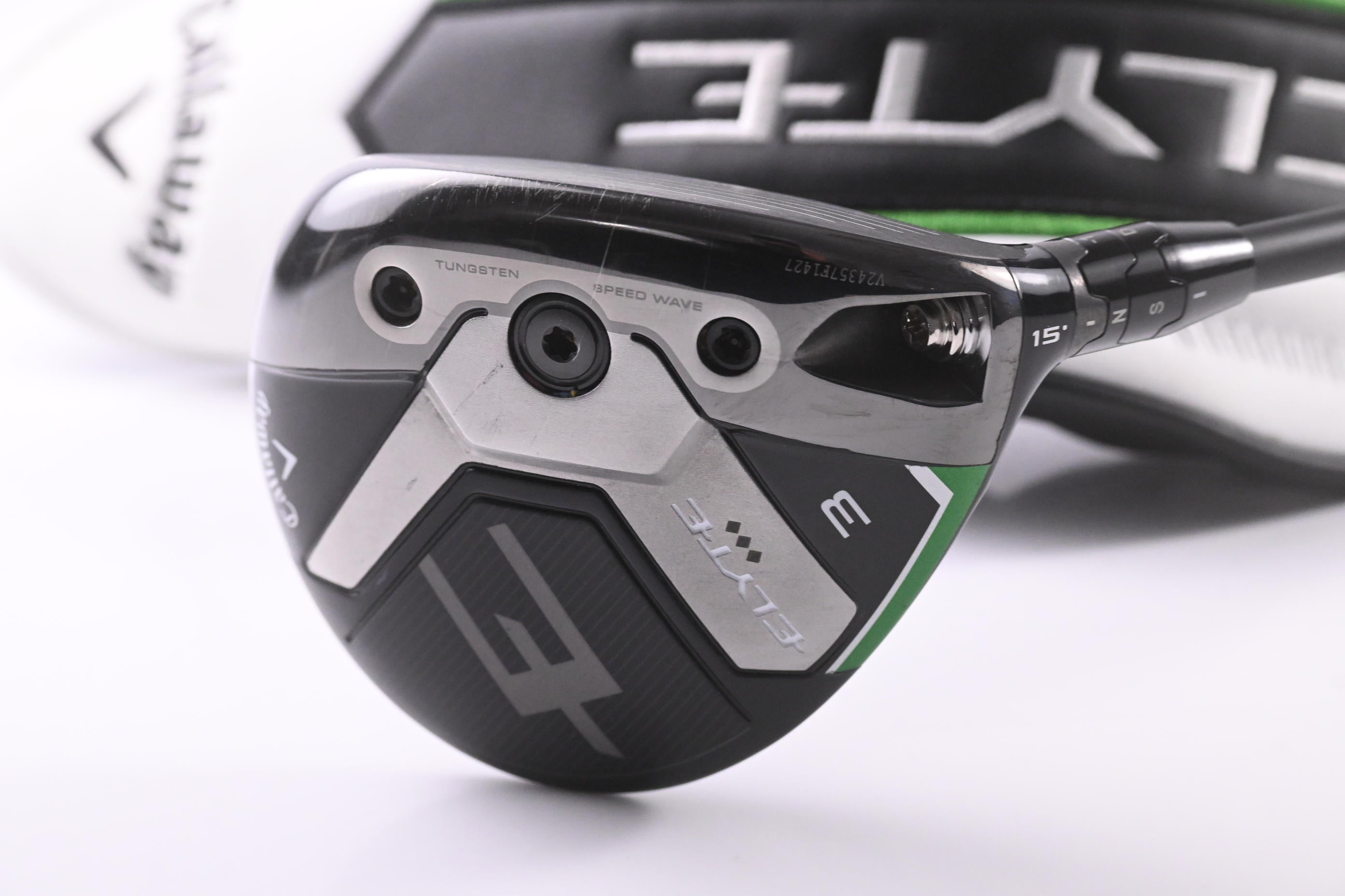 Callaway Elyte Triple Diamond #3 Wood / 15 Degree / Stiff Flex Tensei 1K Black 75 Shaft