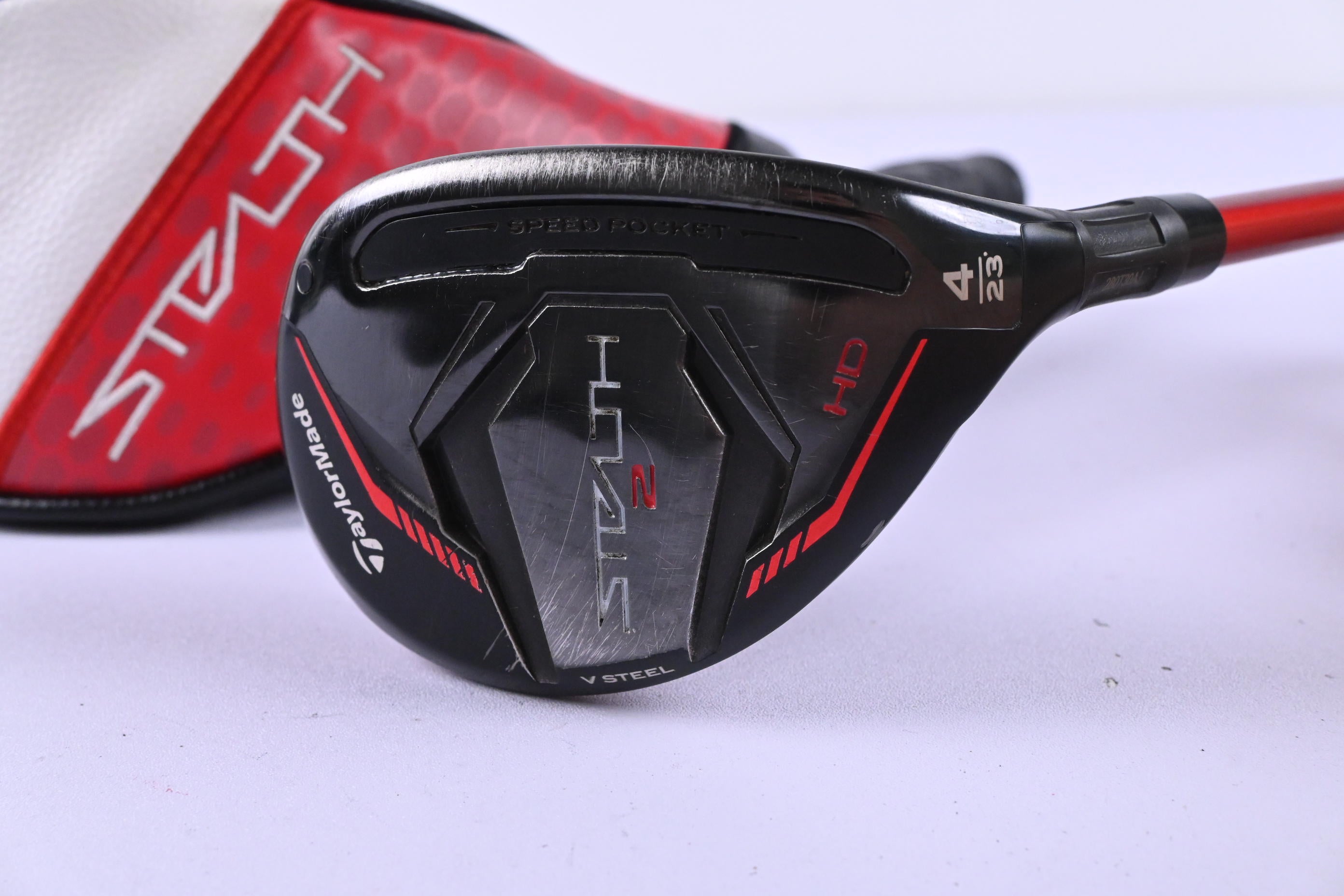 Taylormade Stealth 2 HD #4 Hybrid / 23 Degree / Regular Flex Speeder NX Red 50
