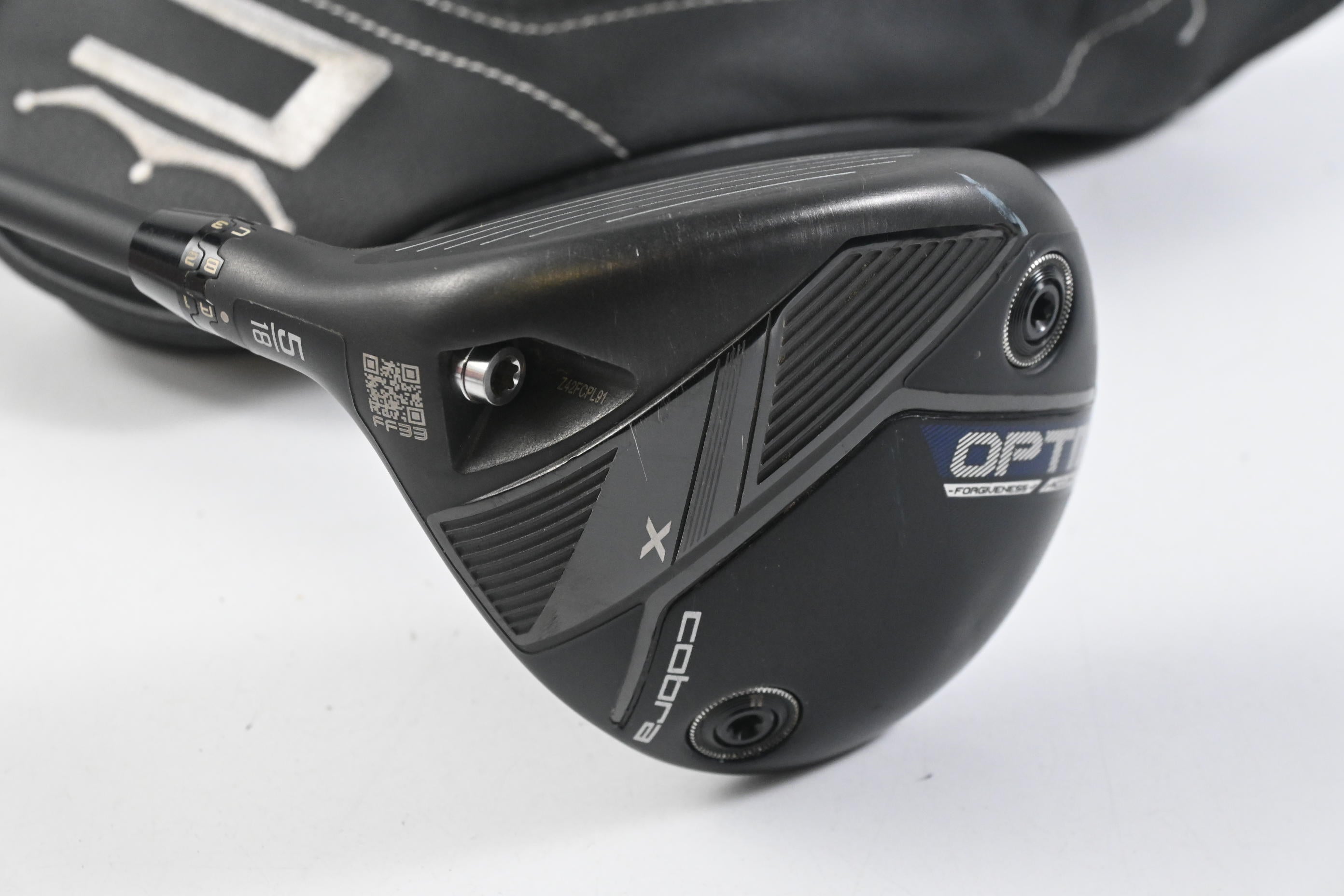 Left Hand Cobra OPTM X #5 Wood / 18 Degree / Stiff Flex Kai'li Dark Waves Blue