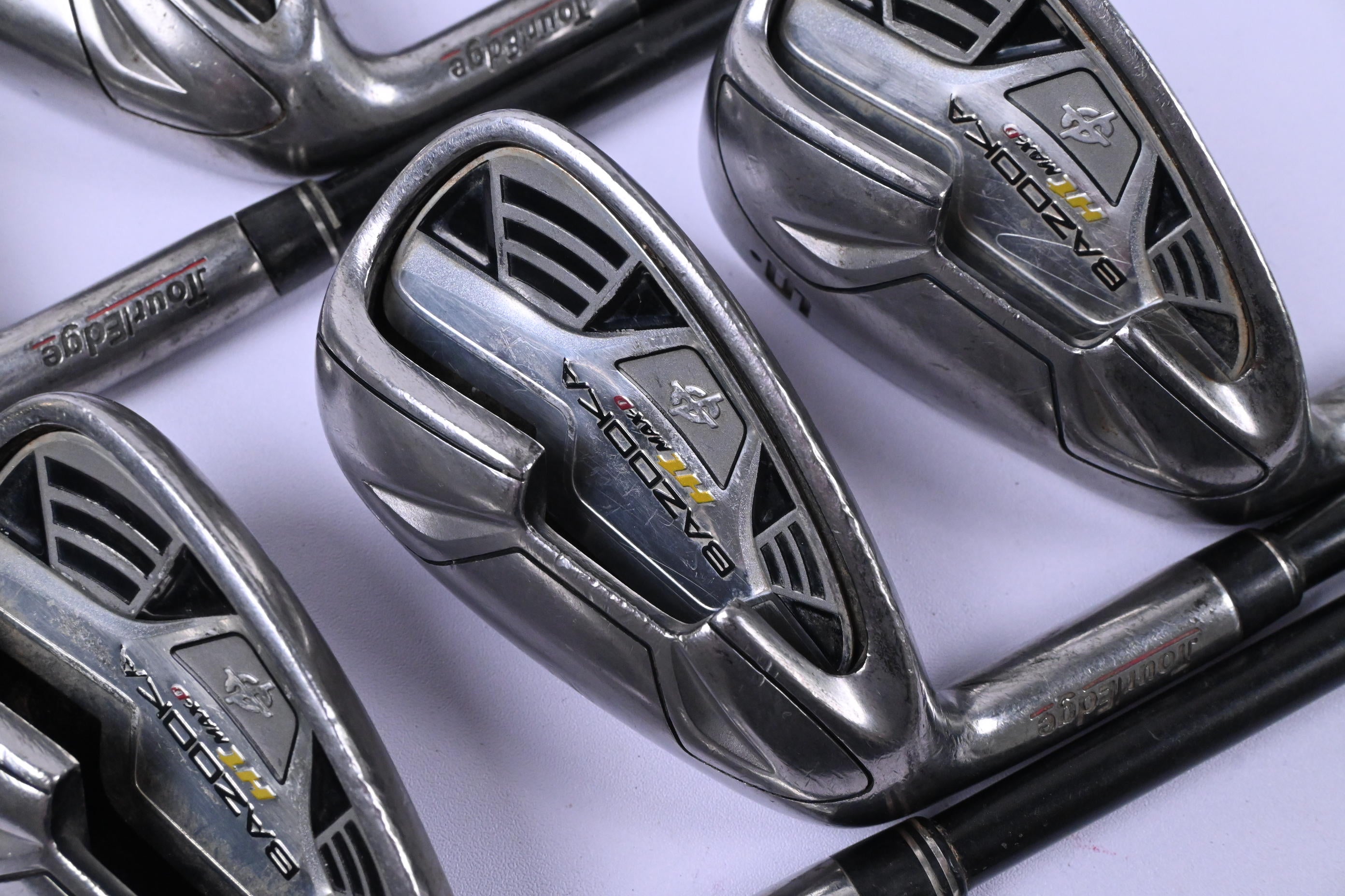 Left Hand Tour Edge Bazooka HT Max-D Irons / 6-PW+SW / Regular Flex Aldila NV 65