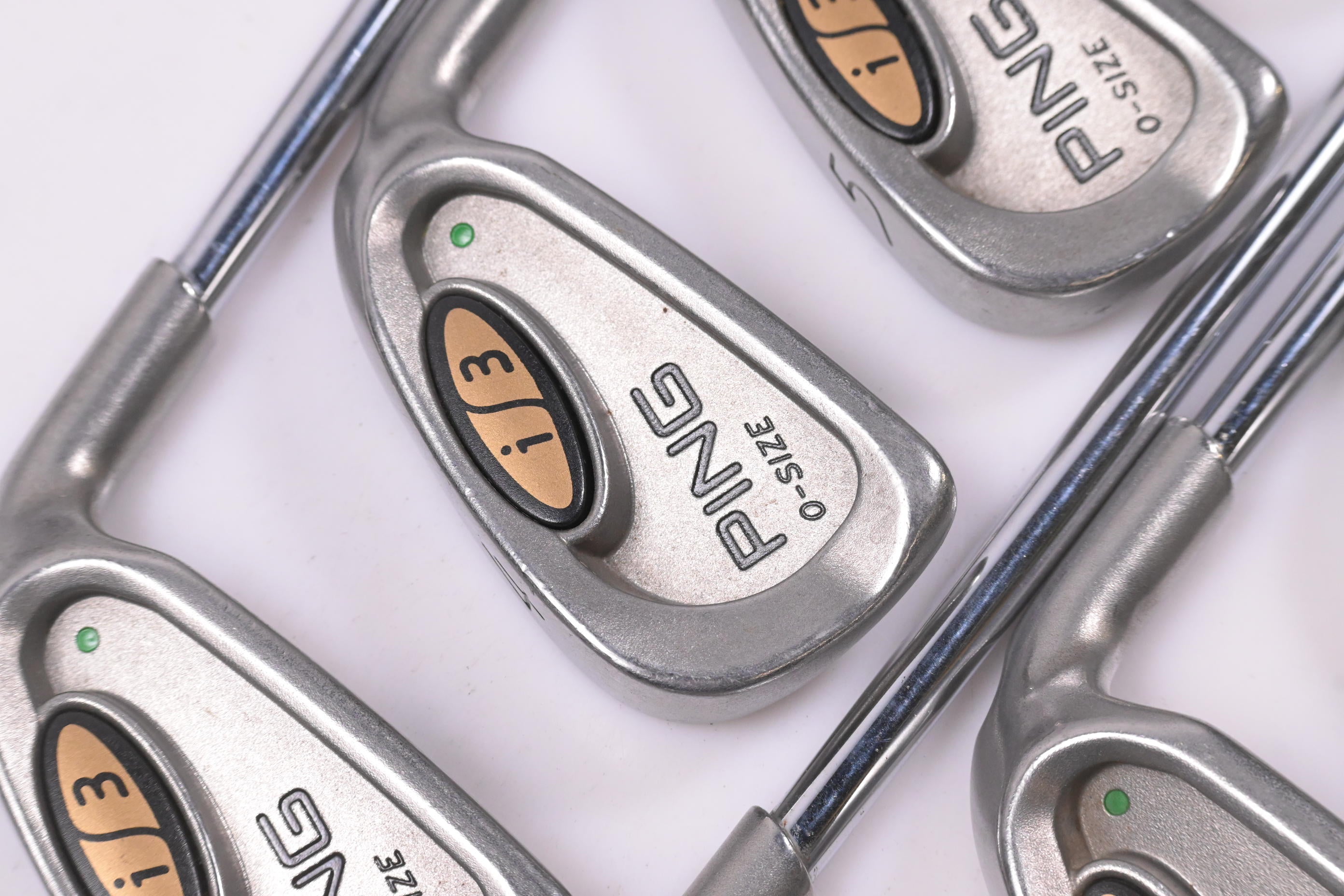 Ping i3 O-Size Irons / 3-PW / Green Dot / Regular Flex Ping JZ Shafts
