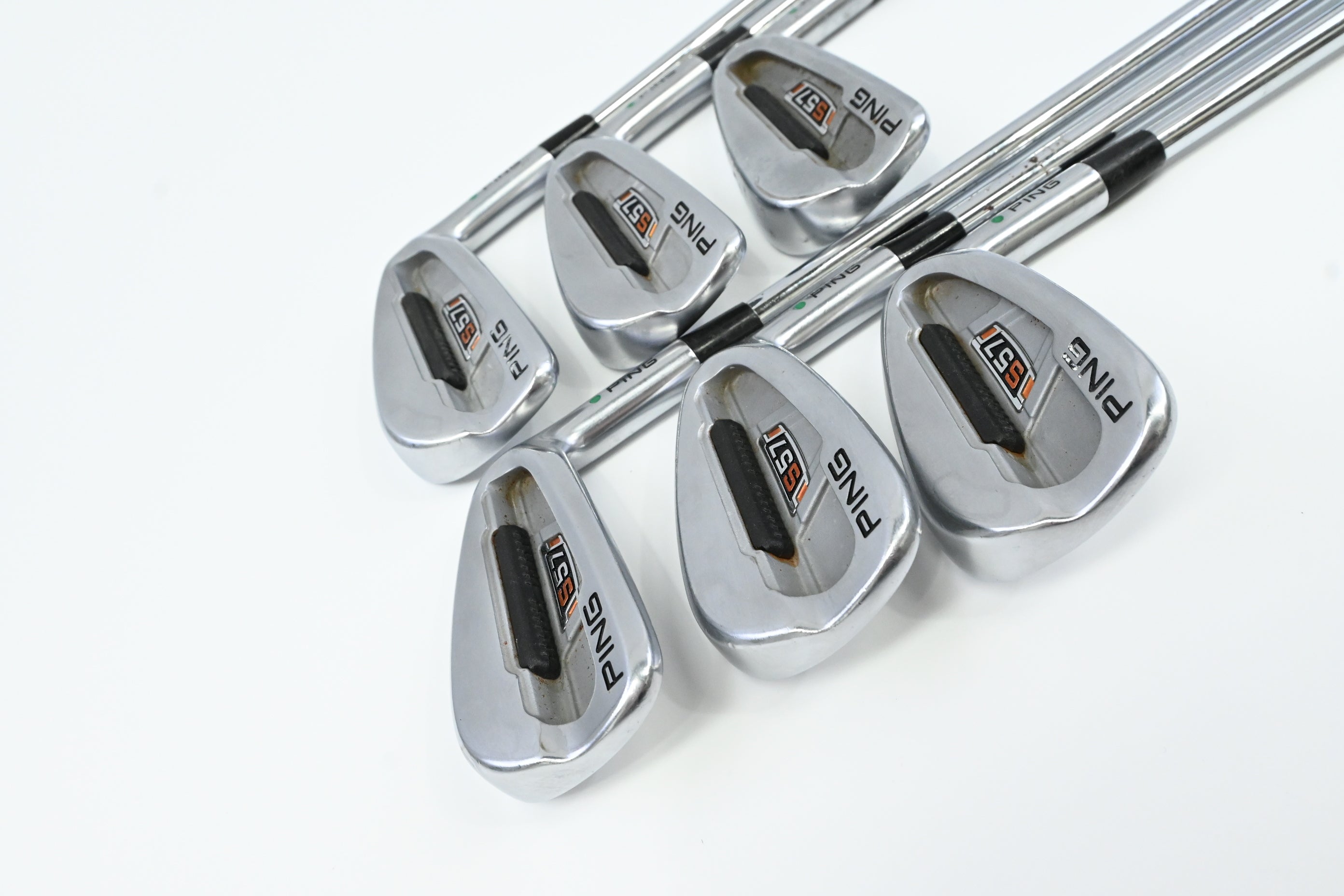 Ping S57 Irons / 4-9 / Green Dot / Stiff Flex Dynamic Gold S300 Shafts