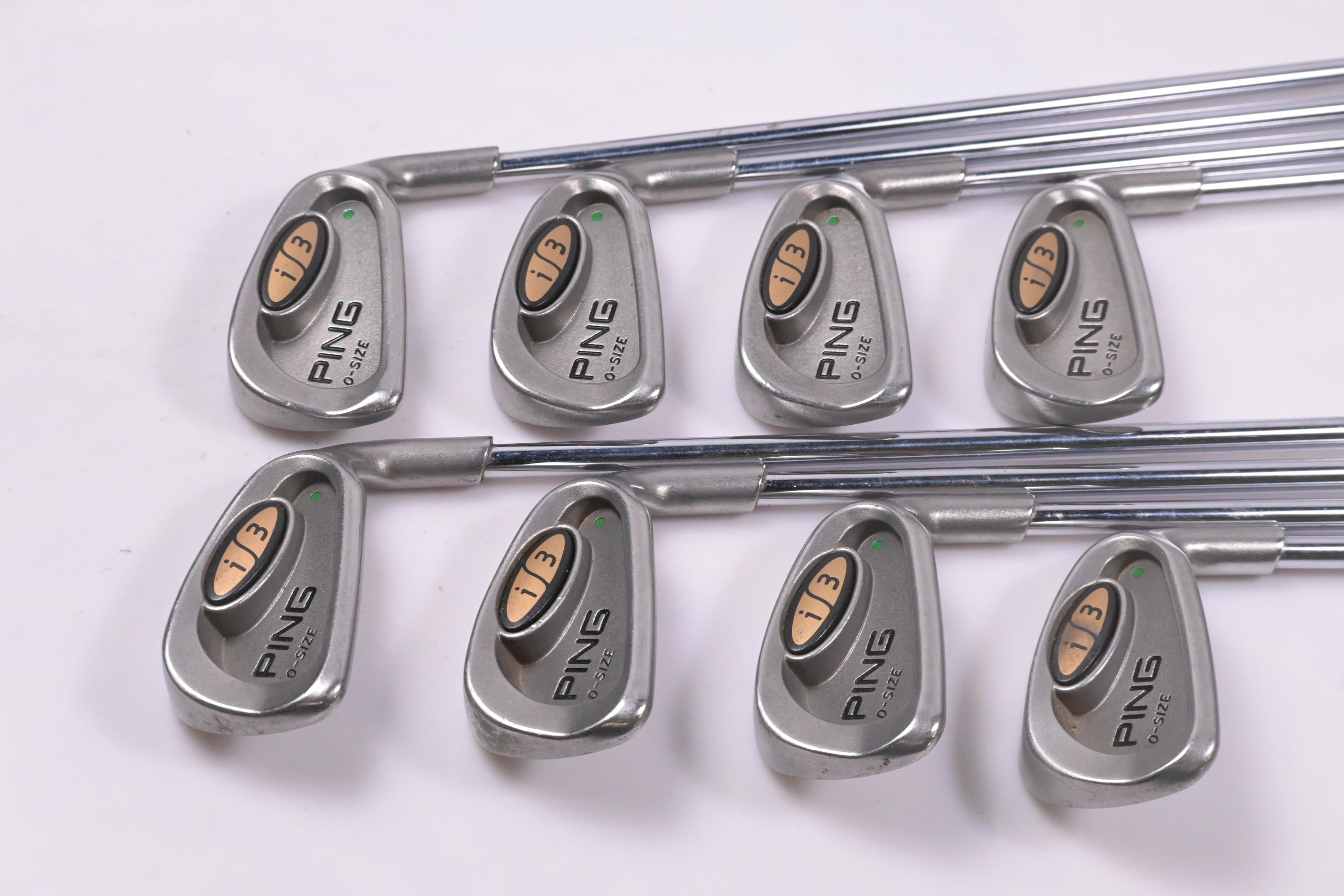 Ping i3 O-Size Irons / 3-PW / Green Dot / Regular Flex Ping JZ Shafts