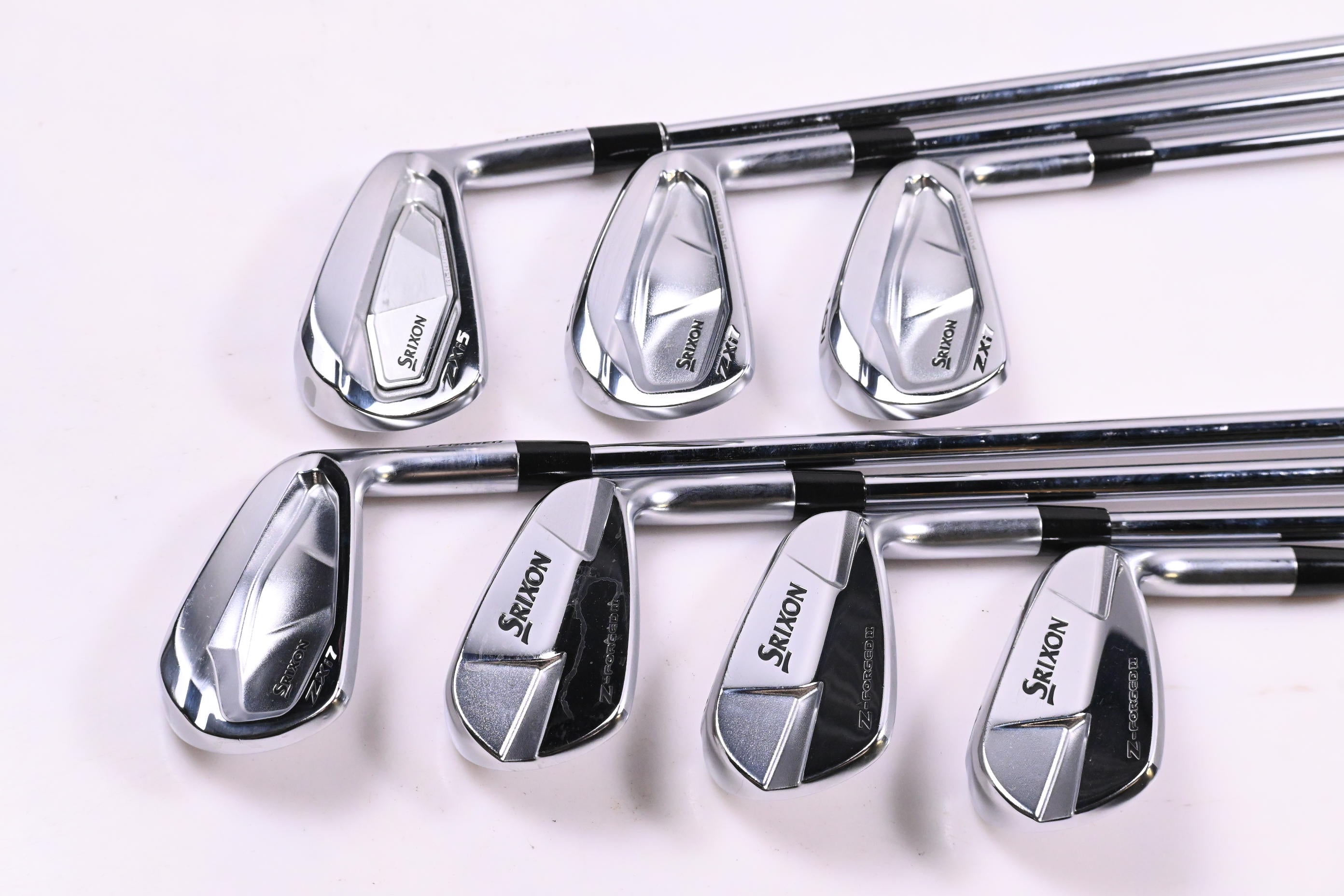 Srixon ZXi5/ZXi7/Z-Forged II Irons / 4-PW / X-Flex Accra iSeries 120 Shafts