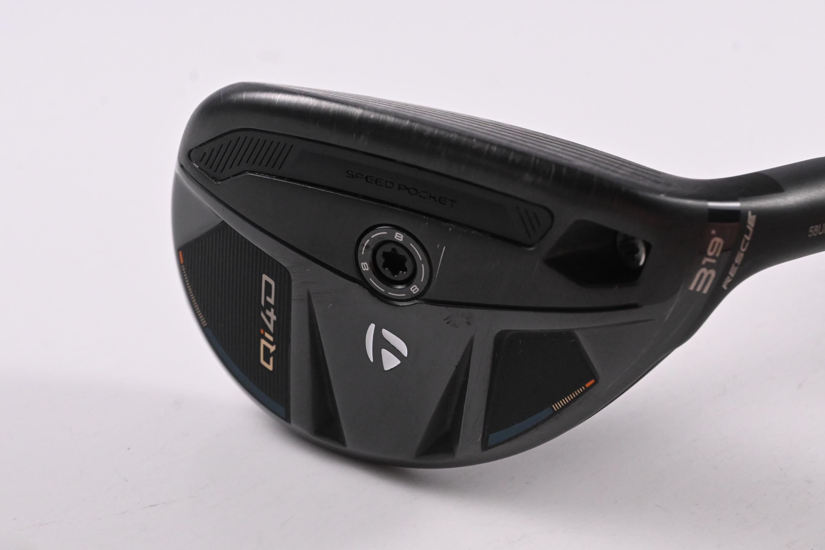 Taylormade Qi4D #3 Hybrid / 19 Degree / Stiff Flex REAX By KBS 75 Shaft