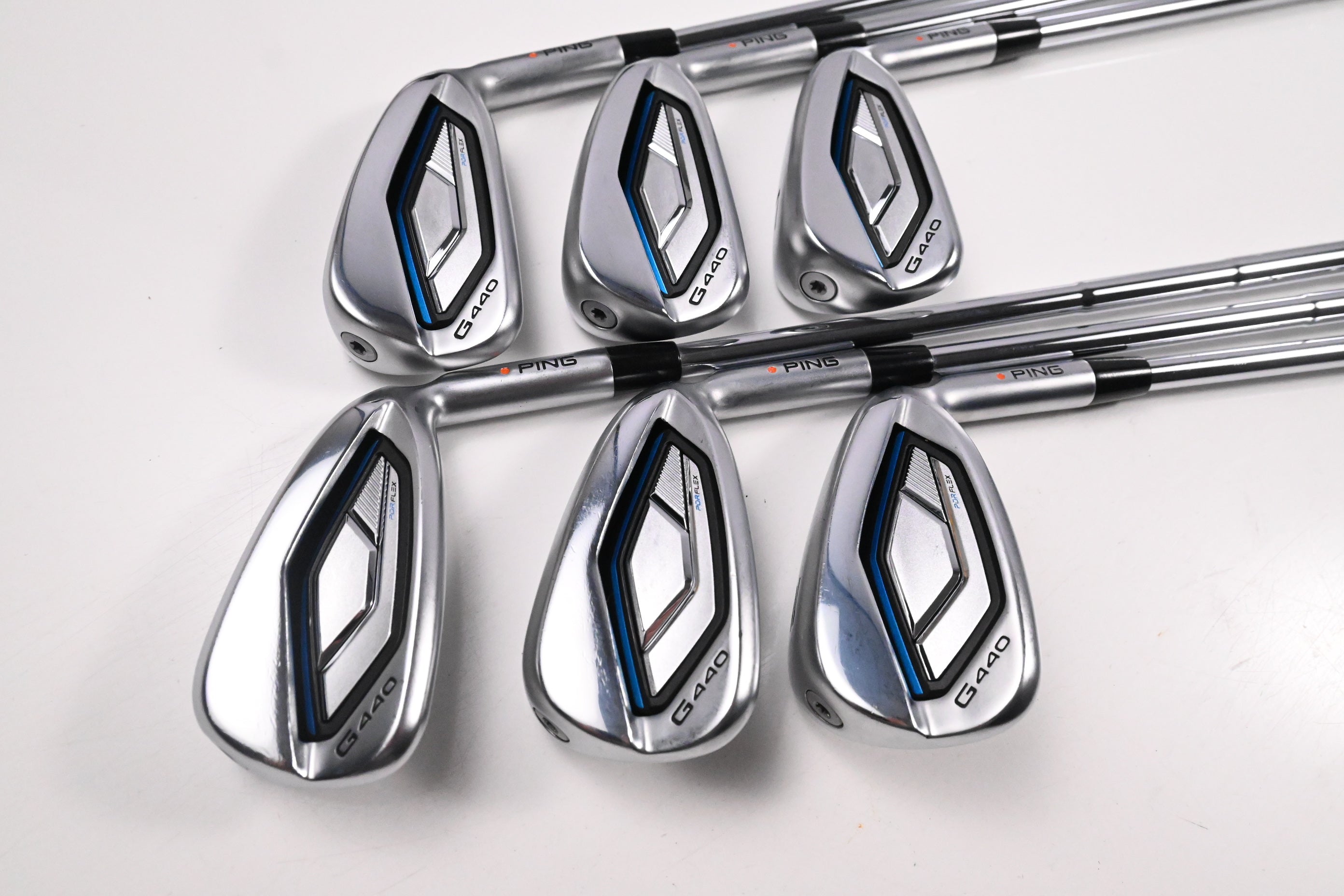 Ping G440 Irons / 5-PW / Orange Dot / Stiff Flex Dynamic Gold Mid 100 S300