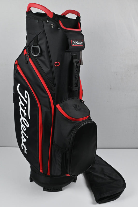 Titleist Cart 14 Bag / 14-Way Divider / Black & Red
