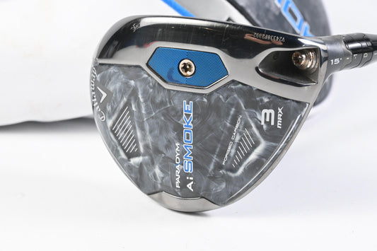 Callaway Paradym Ai Smoke Max #3 Wood / 15 Degree / Regular Flex Tensei AV Blue