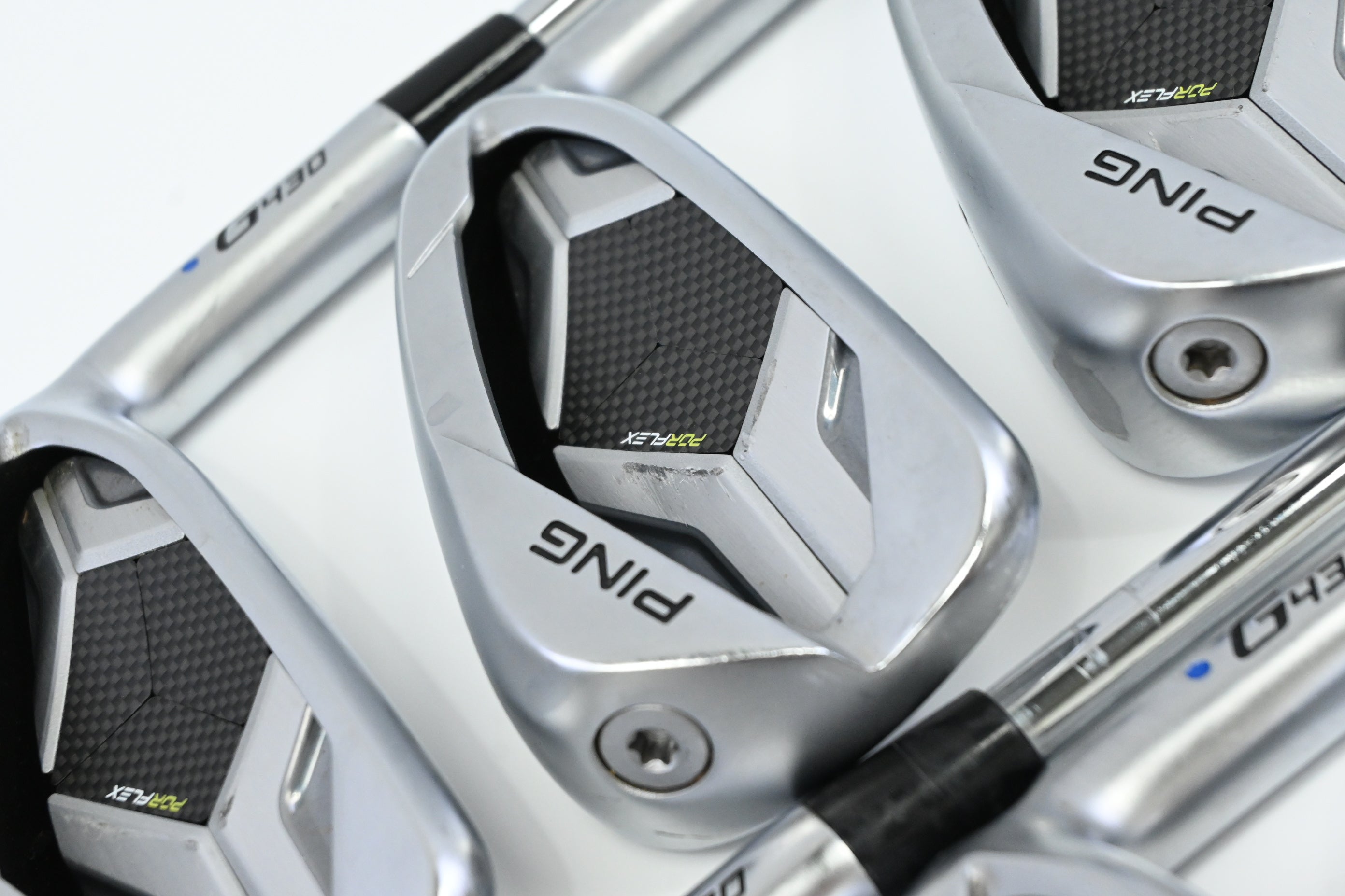 Ping G430 Irons / 5-PW / Blue Dot / Stiff Flex Ping AWT 2.0 Shafts