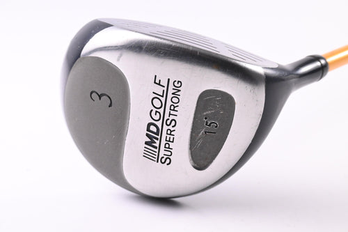 MD Golf Superstrong EQL #3 Wood / 15 Degree / Stiff Flex UST Proforce Gold Shaft