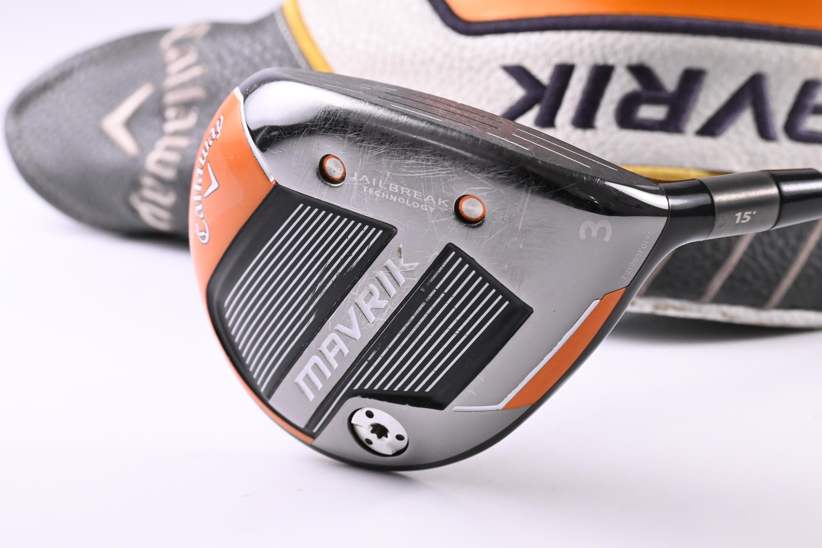 Callaway Mavrik #3 Wood / 15 Degree / Regular Flex HZRDUS T800 Orange 65 Shaft