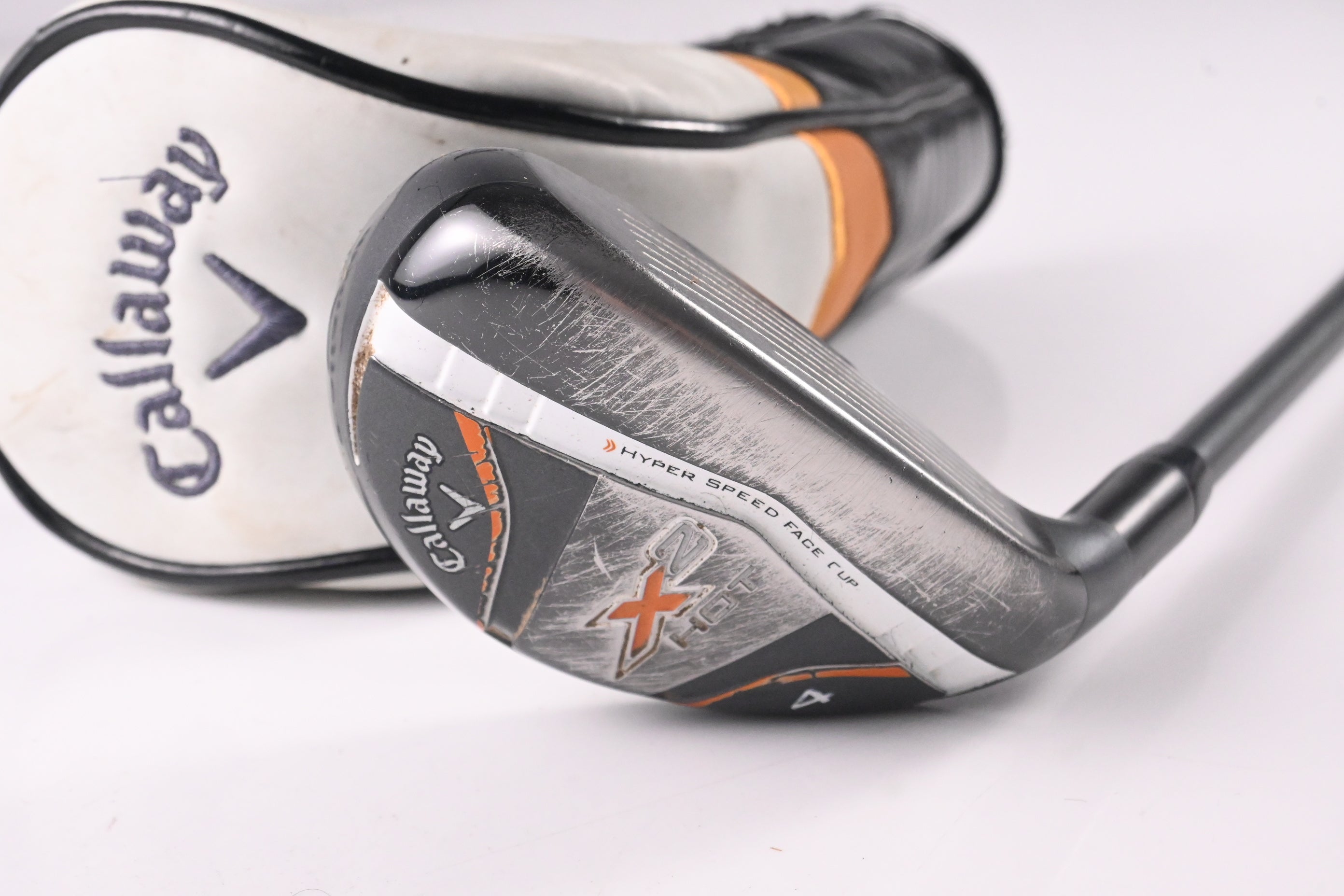 Callaway X2 Hot #4 Hybrid / 22 Degree / Regular Flex Aldila Tour Blue 60 Shaft