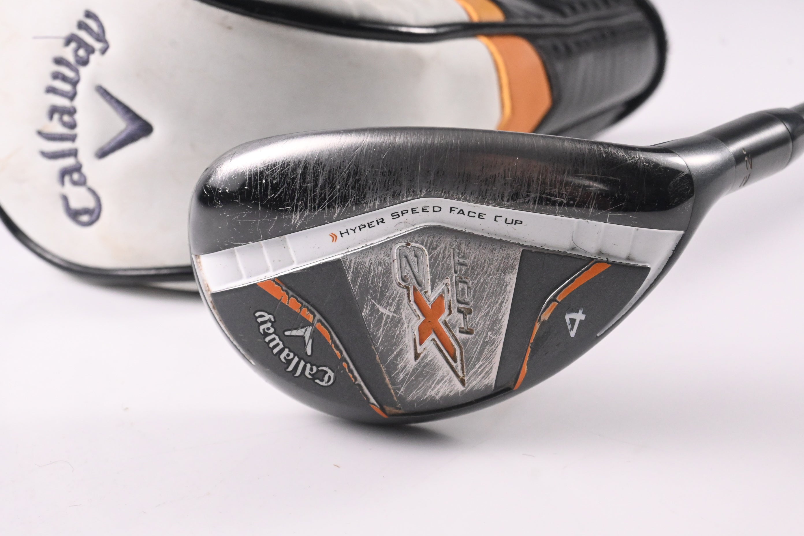 Callaway X2 Hot #4 Hybrid / 22 Degree / Regular Flex Aldila Tour Blue 60 Shaft