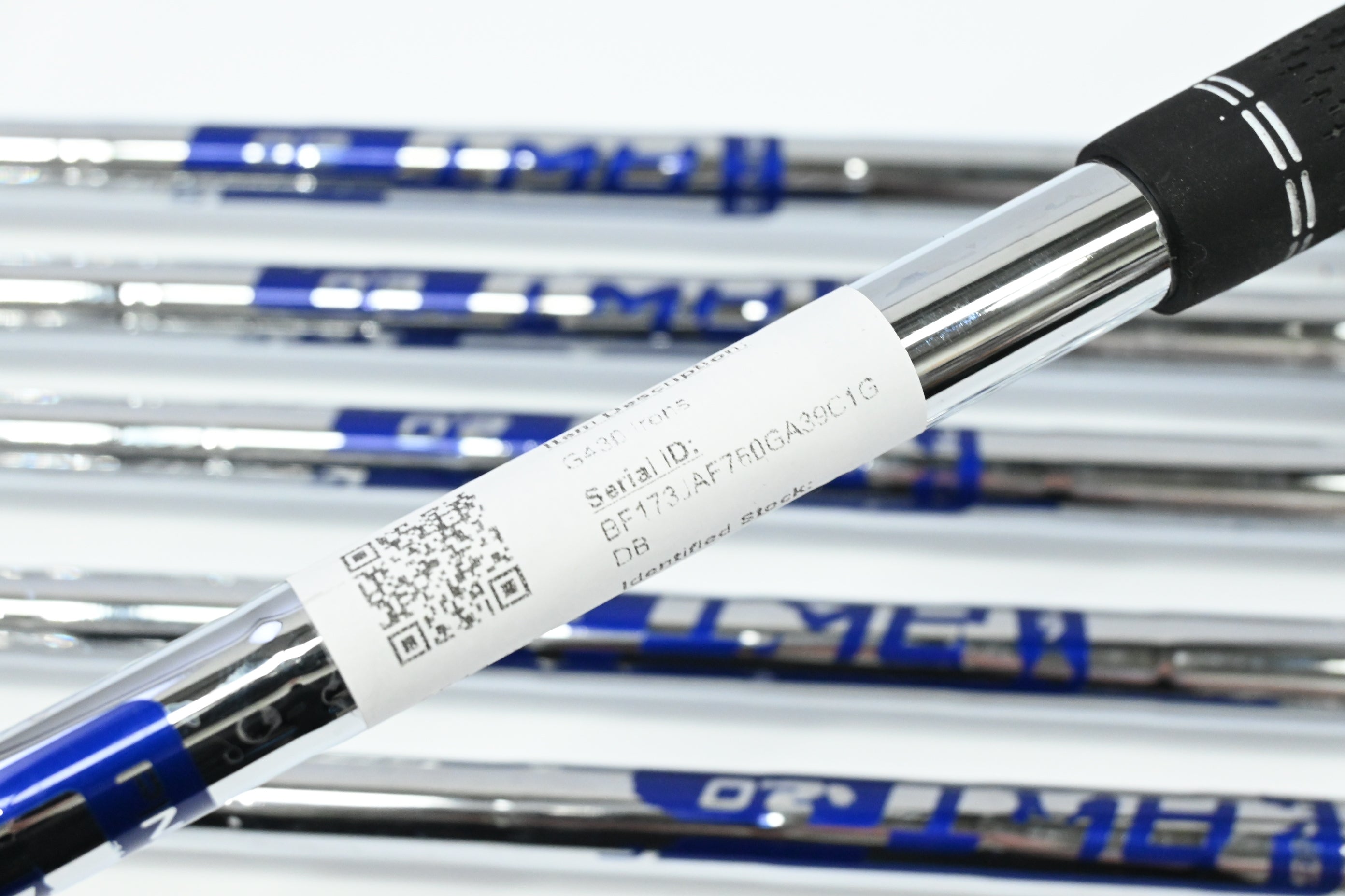 Ping G430 Irons / 5-PW / Blue Dot / Stiff Flex Ping AWT 2.0 Shafts