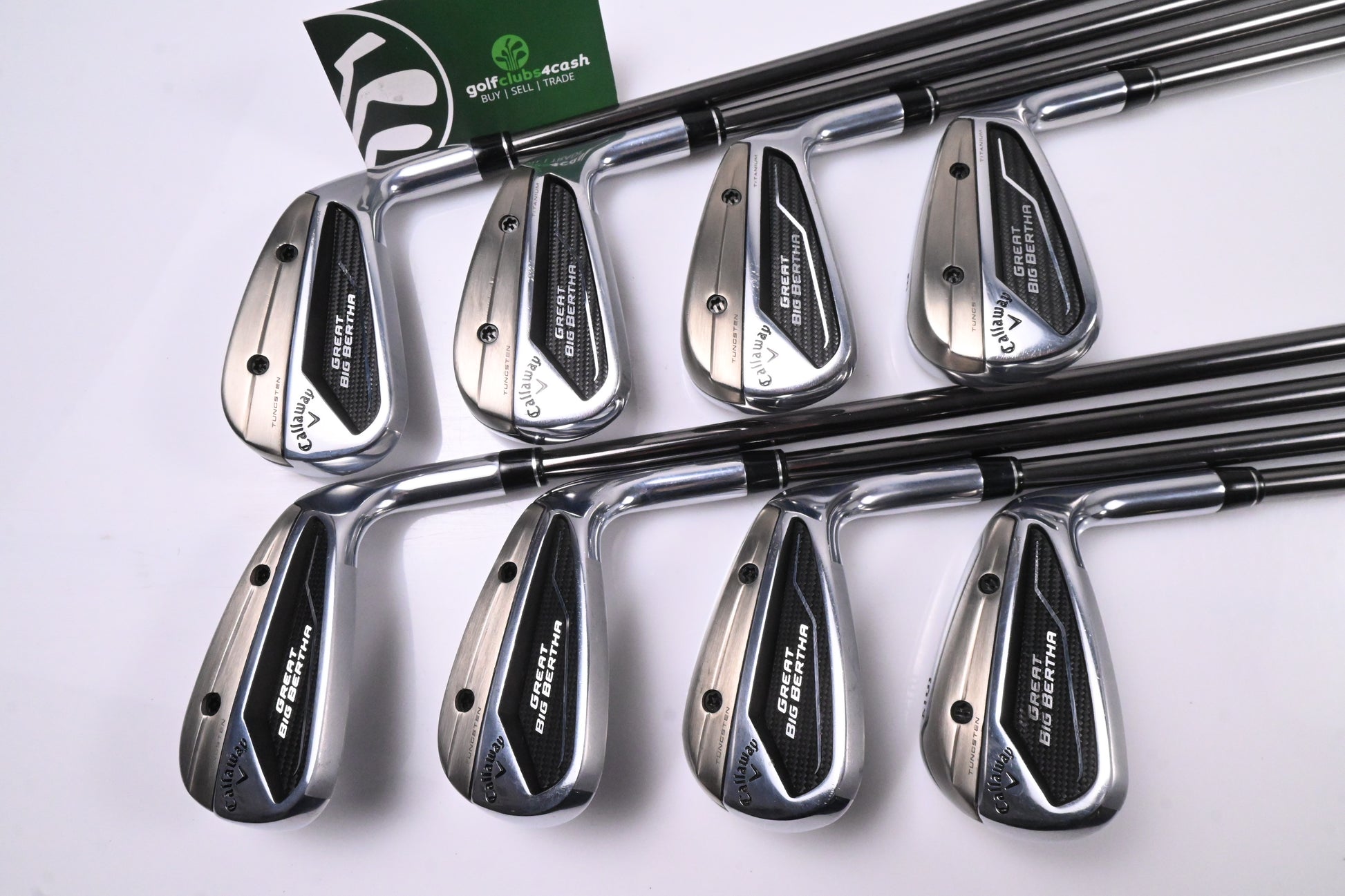 Callaway Great Big Bertha 2023 Irons / 5-PW+AW+SW / Senior Flex Helium Nanocore