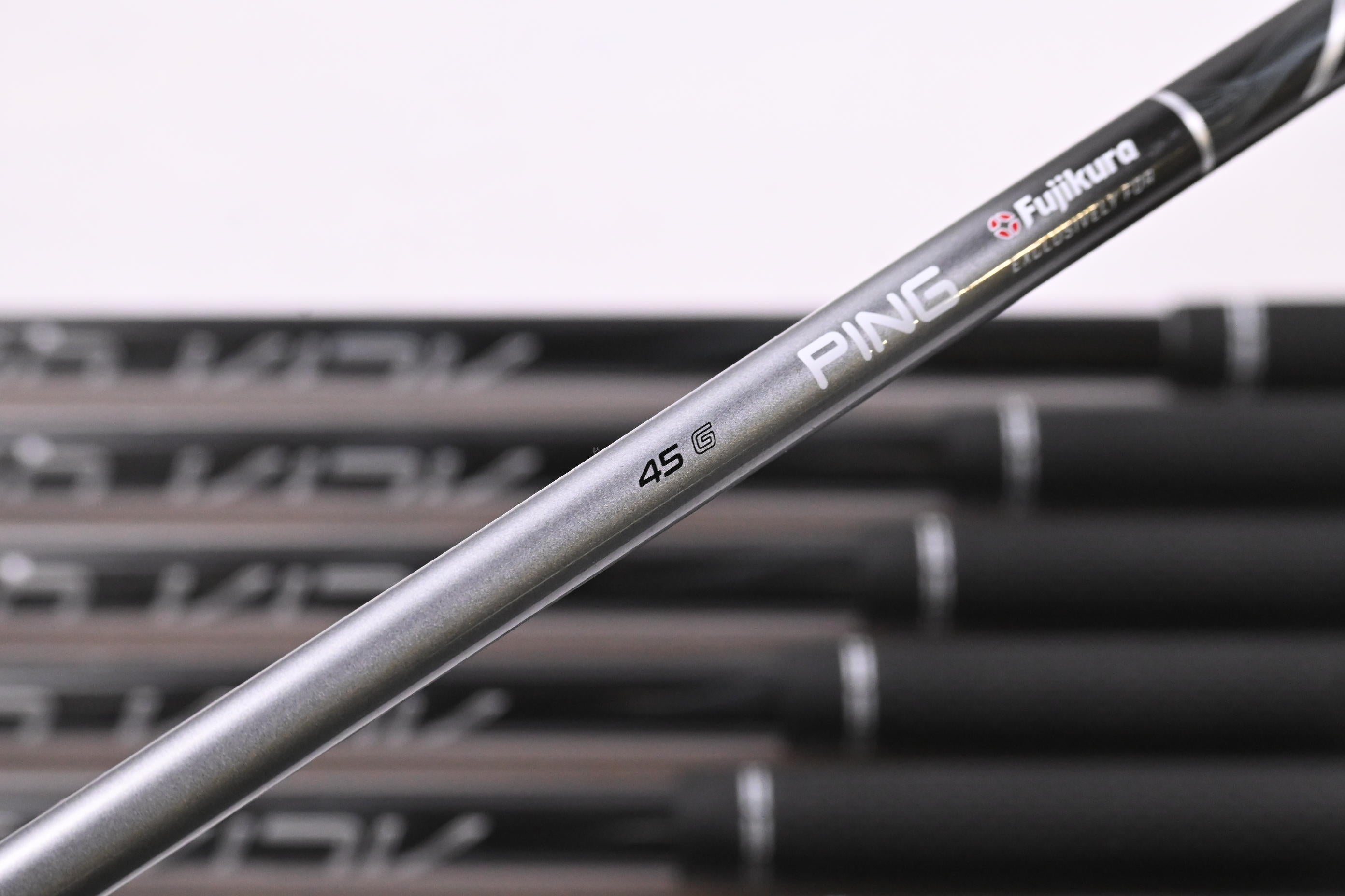 Left Hand Ping G730 Irons / 5-PW+GW+50 / Black Dot / Senior Flex Ping Alta Quick
