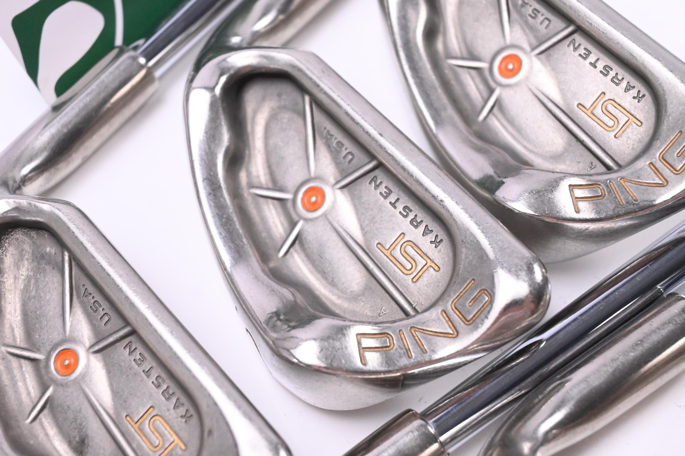 Set De Fers De Golf Ping Cat Eye Orange Dot - Fers 4 à SW, Tiges Acier - Droitier - 8 Clubs