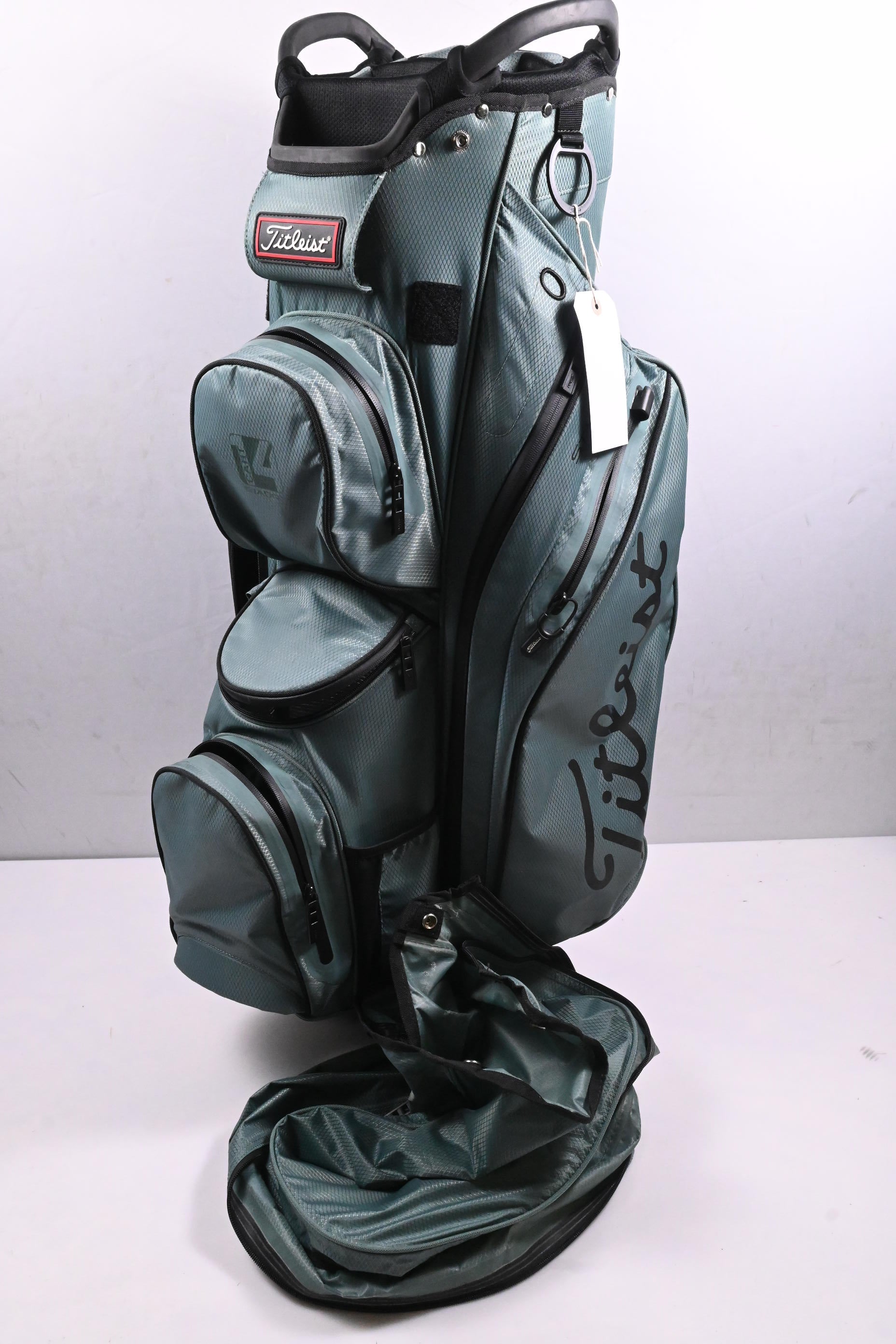 Titleist Sta Dry Cart Bag / 14-Way Divider / Green, Black