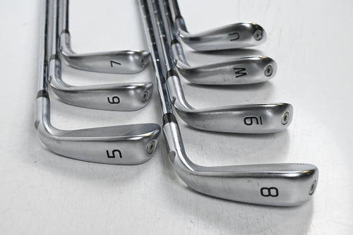 Left Hand Ping G440 Irons / 5-PW+UW / Black Dot / Stiff Flex Dynamic Gold Mid