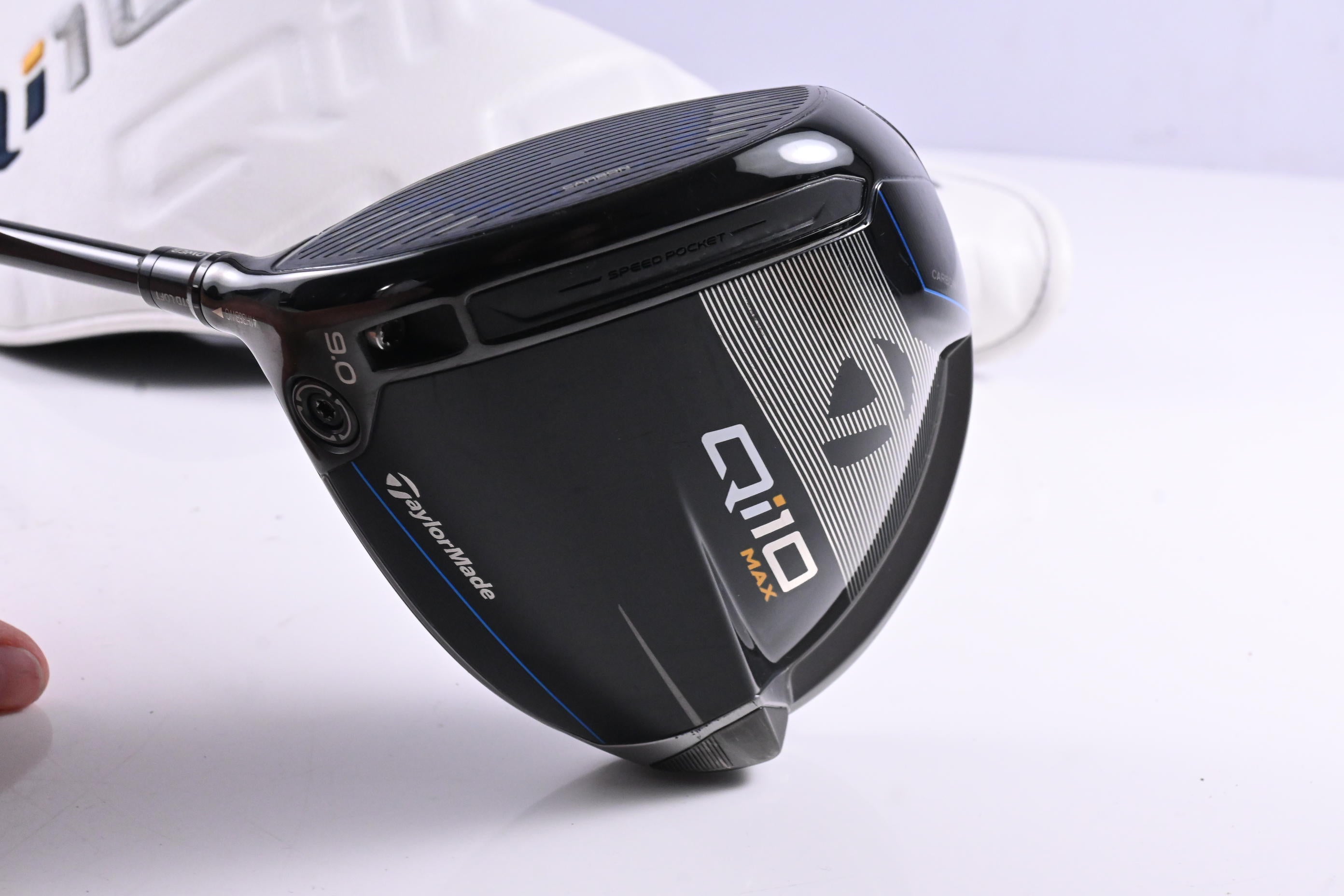 Left Hand Taylormade Qi10 Max Driver / 9 Degree / Stiff Flex Ventus TR Blue 5