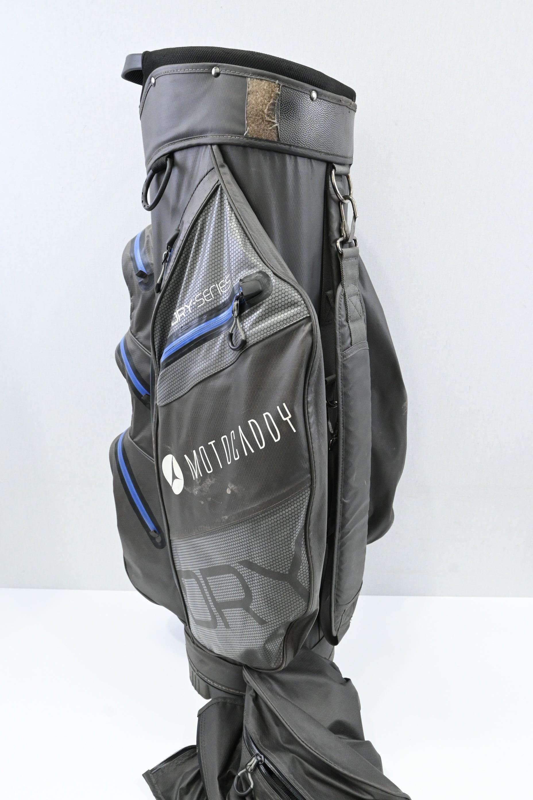 Motocaddy Dry Series Cart Bag / 14-Way Divider / Grey, Black, Blue