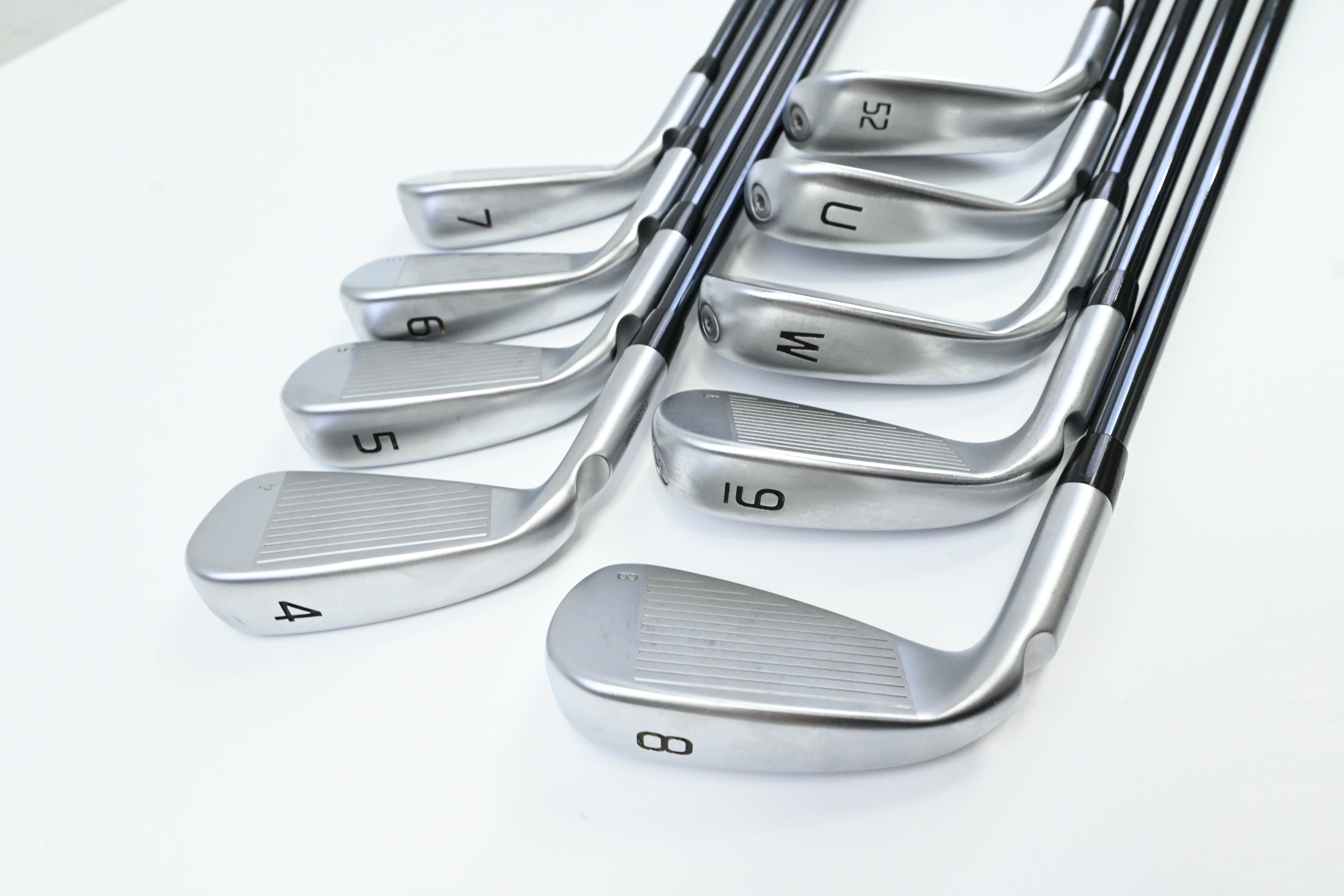 Ping G440 Irons / 4-PW+UW+52° / Green Dot / Regular Flex UST Recoil Dart 75