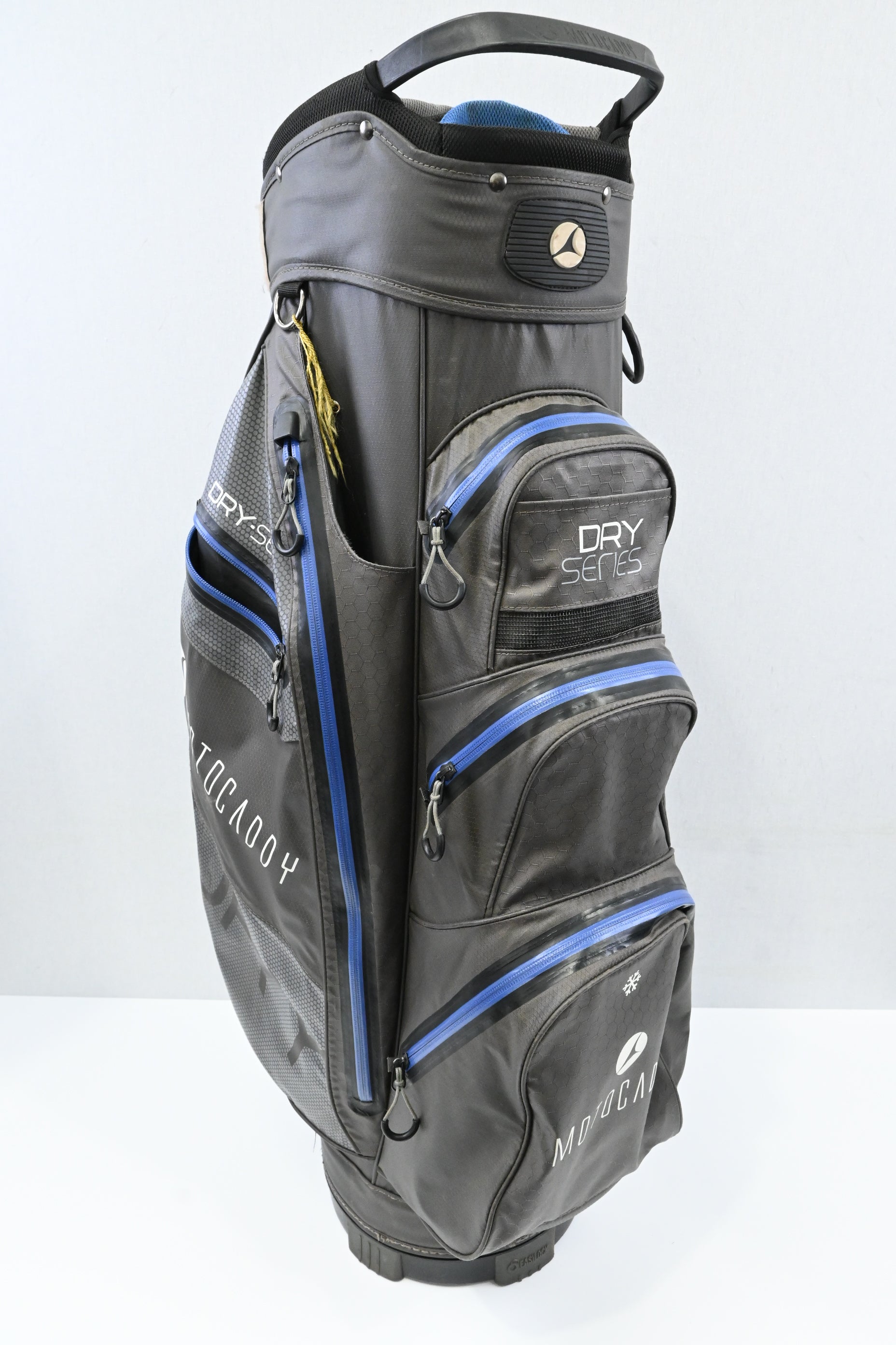 Motocaddy Dry Series Cart Bag / 14-Way Divider / Grey, Black, Blue