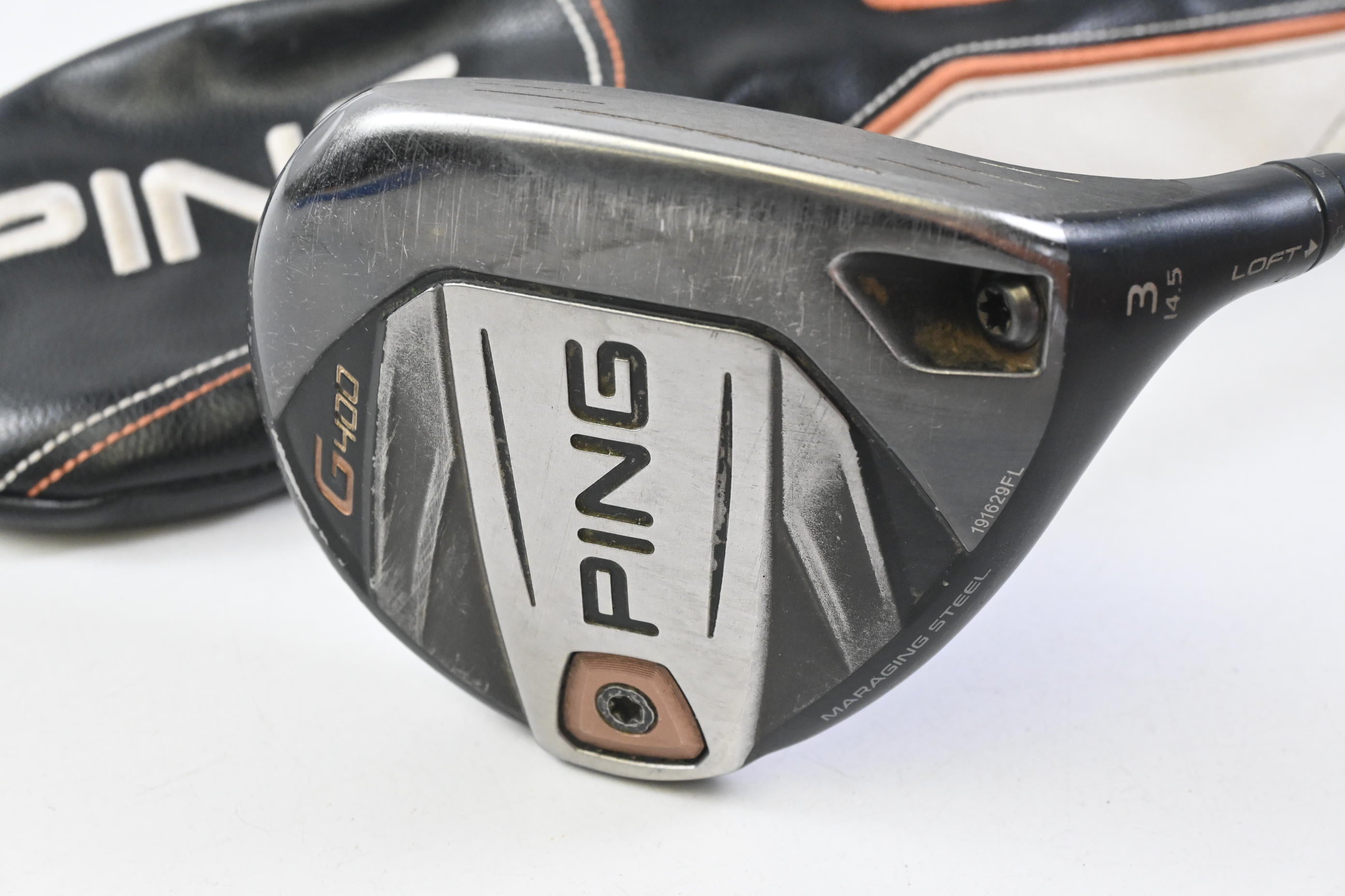 Ping G400 #3 Wood / 14.5 Degree / Stiff Flex Ping Tour Chrome 65 Shaft