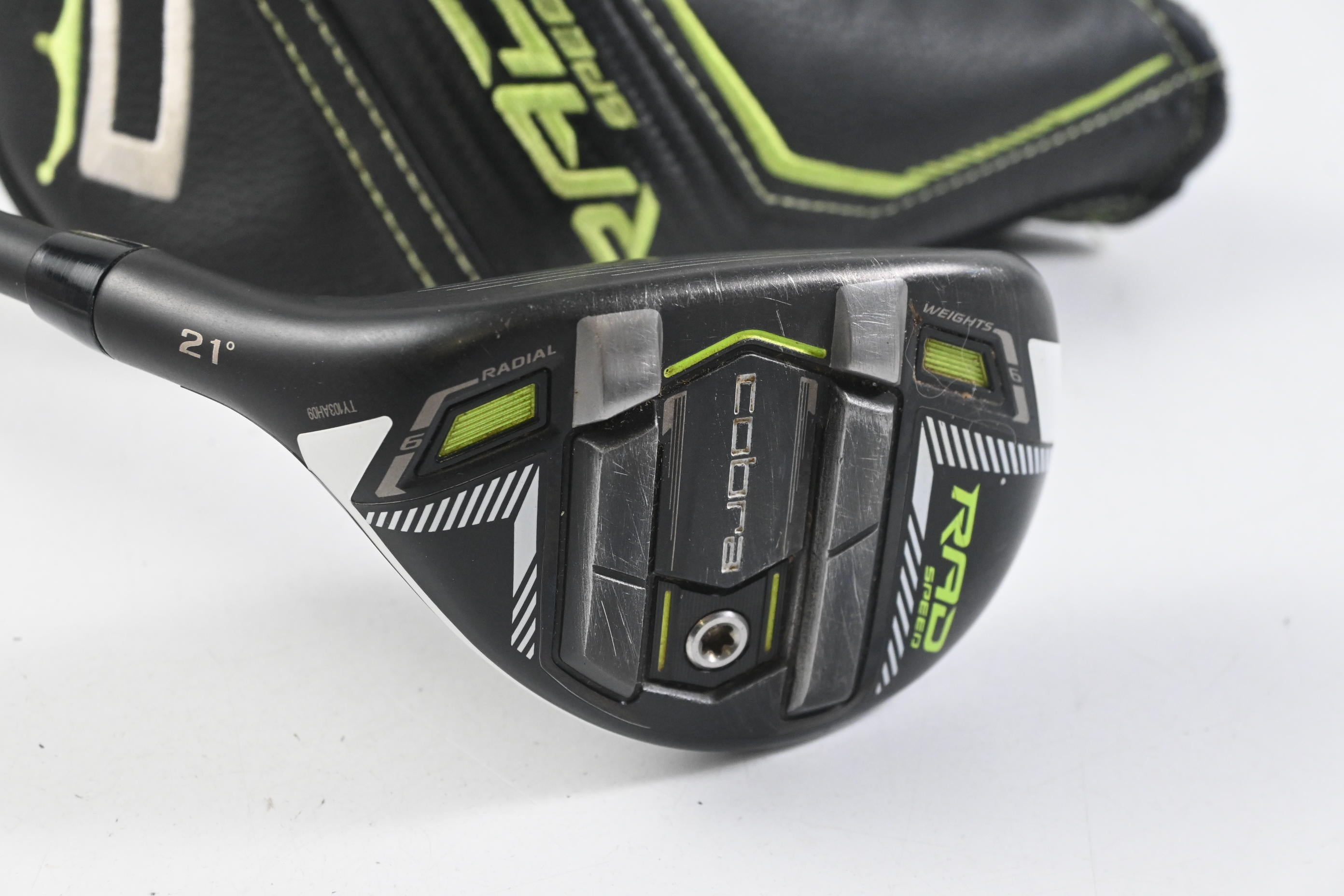 Left Hand Cobra King Radspeed #4 Hybrid / 21 Degree / Regular Flex MMT Black 70