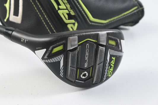 Left Hand Cobra King Radspeed #4 Hybrid / 21 Degree / Regular Flex MMT Black 70